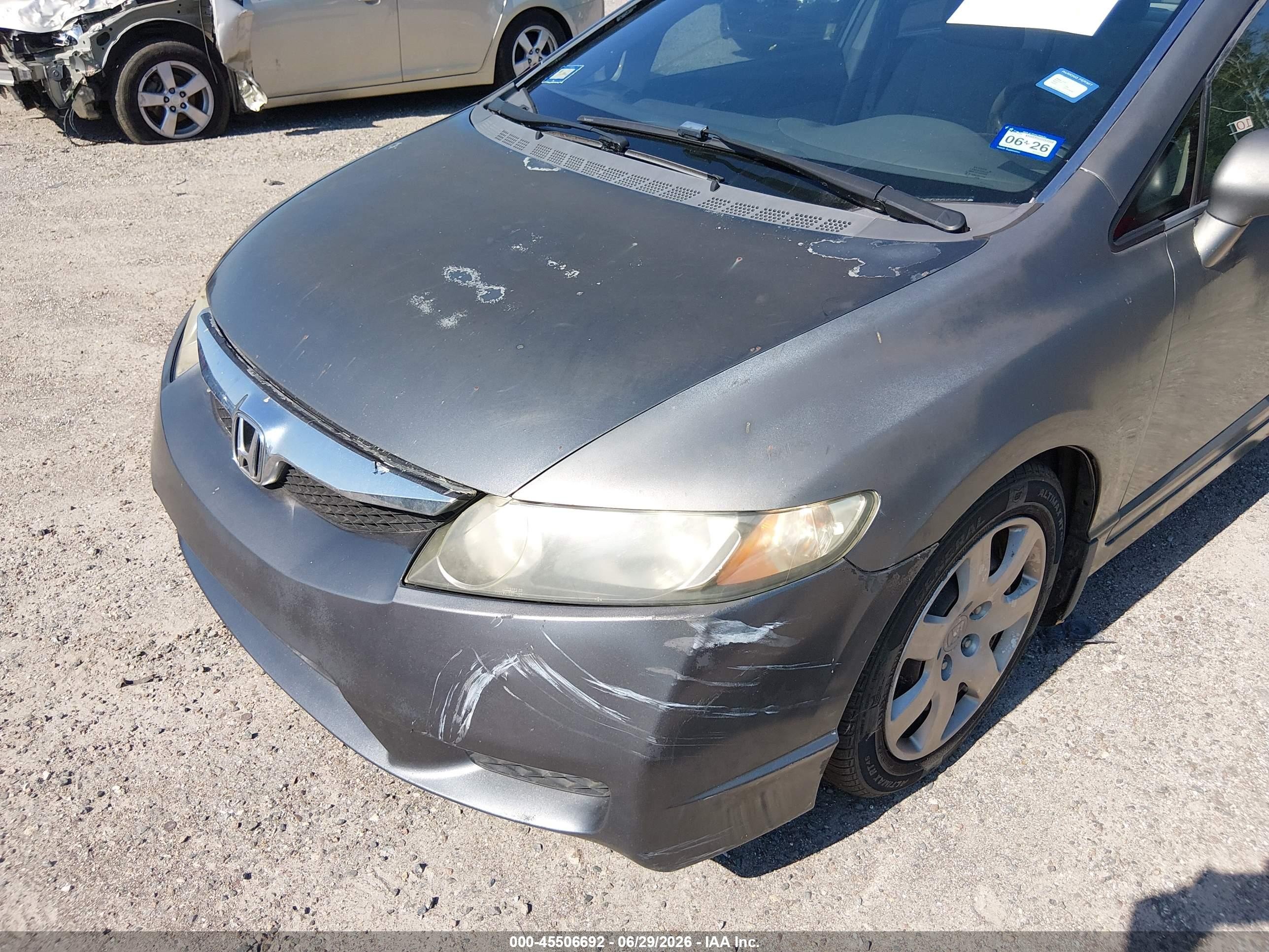 2010 Honda Civic Lx Gray vin: 2HGFA1F52AH320550