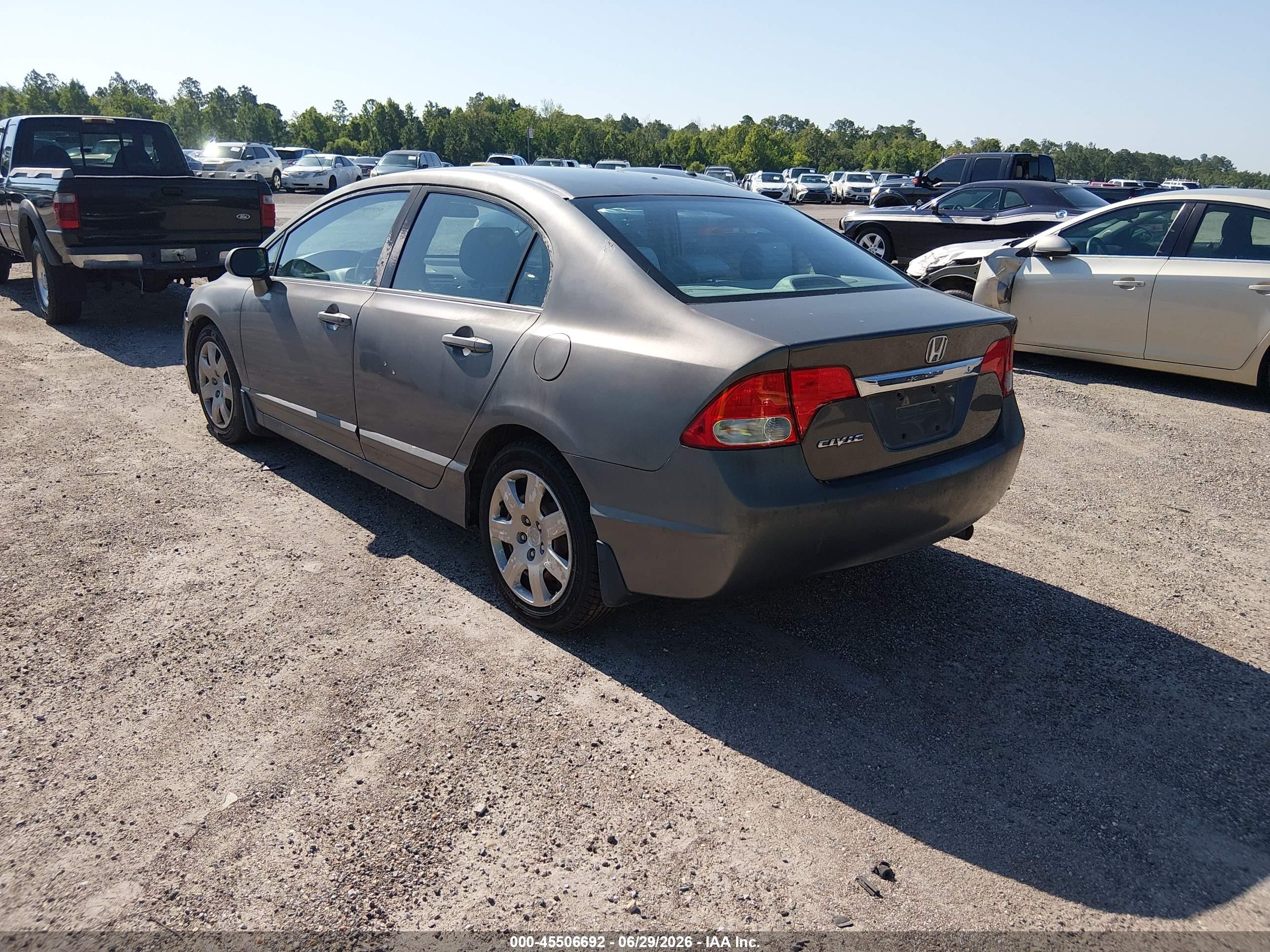 2010 Honda Civic Lx Gray vin: 2HGFA1F52AH320550
