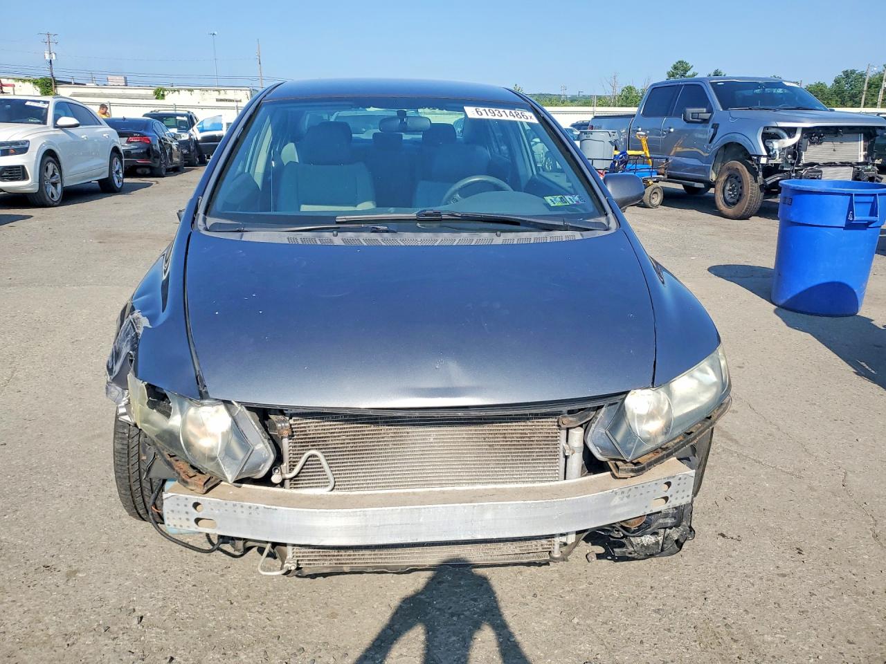 2010 Honda Civic Lx Gray vin: 2HGFA1F52AH323867