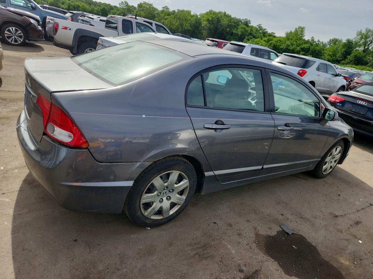 2010 Honda Civic Lx Gray vin: 2HGFA1F52AH326414