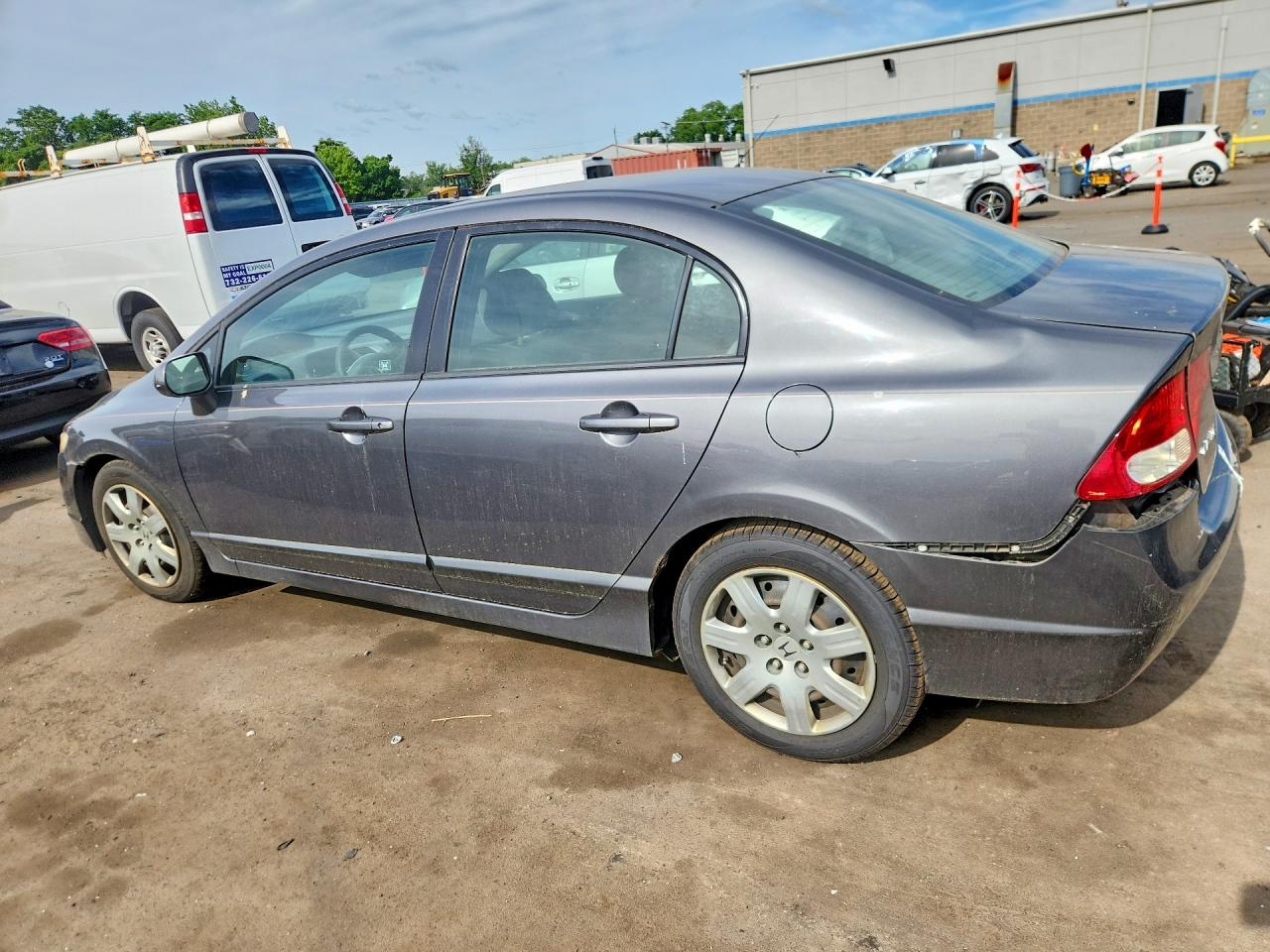 2010 Honda Civic Lx Gray vin: 2HGFA1F52AH326414