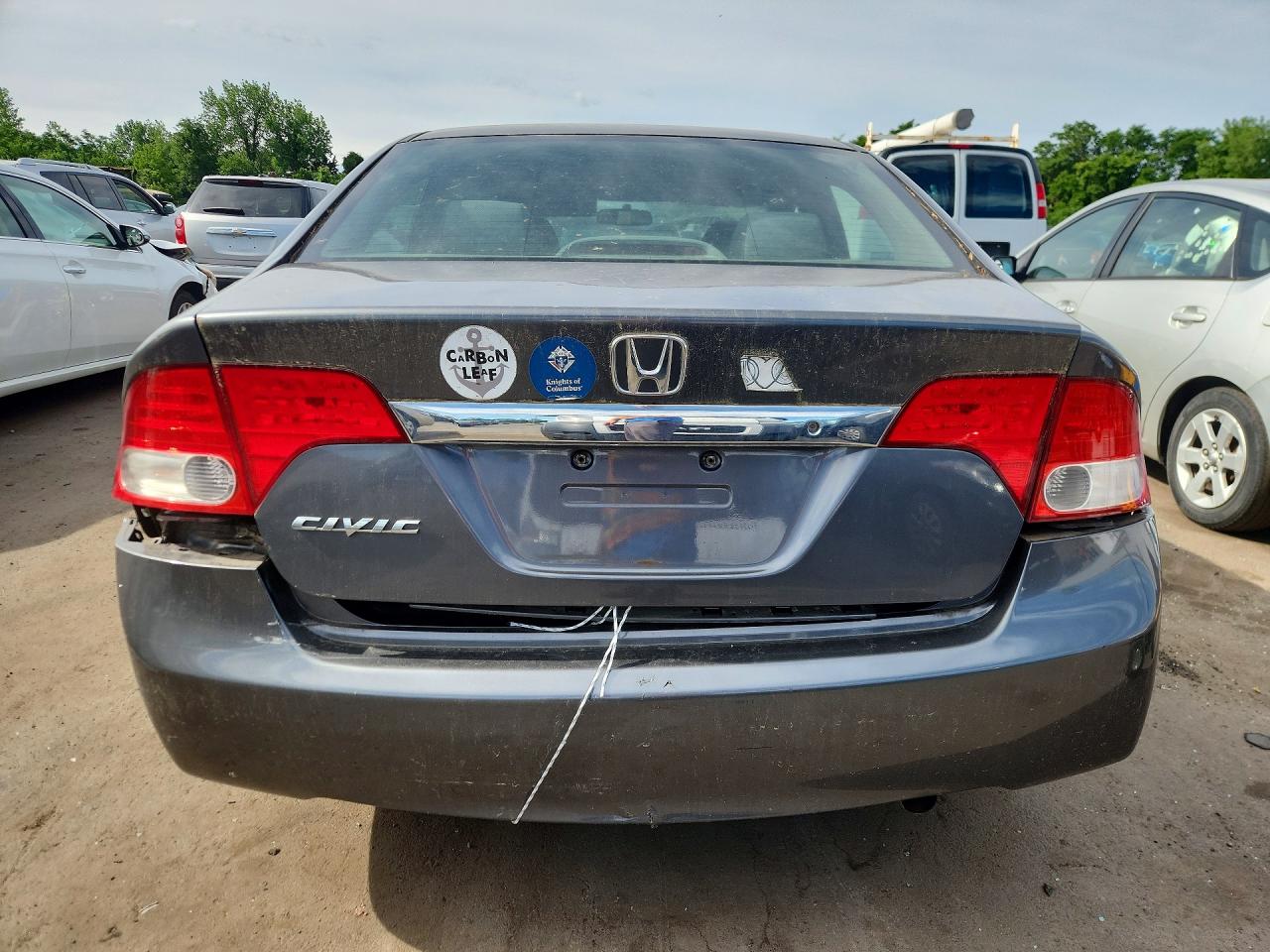 2010 Honda Civic Lx Gray vin: 2HGFA1F52AH326414