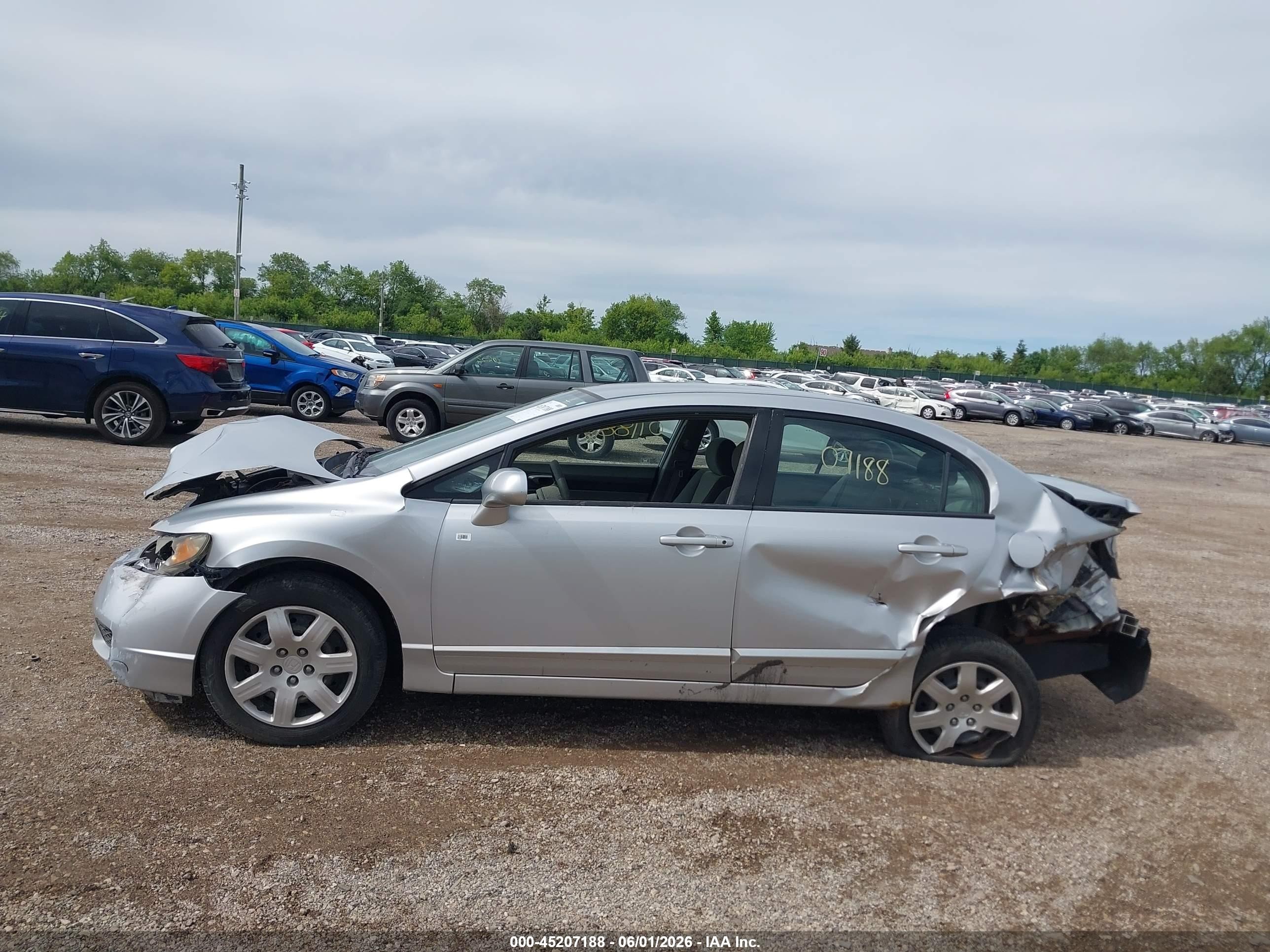 2010 Honda Civic Lx Silver vin: 2HGFA1F52AH328020