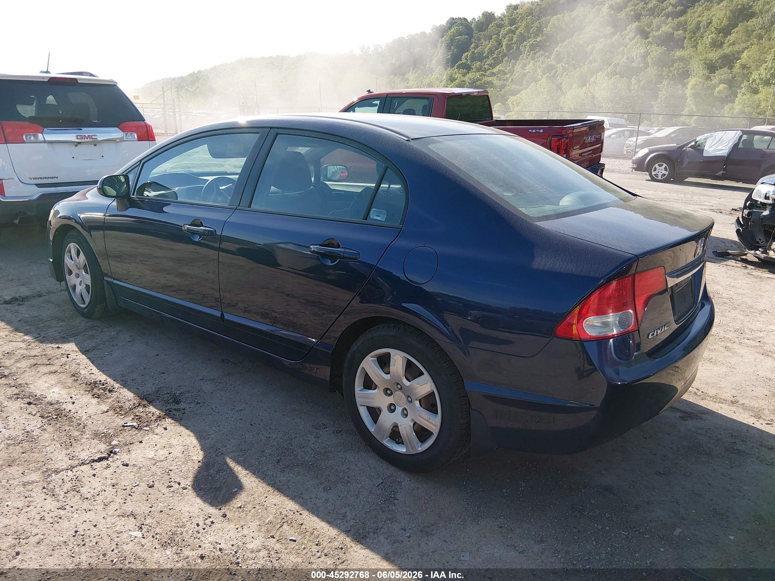2010 Honda Civic Lx Blue vin: 2HGFA1F52AH519825