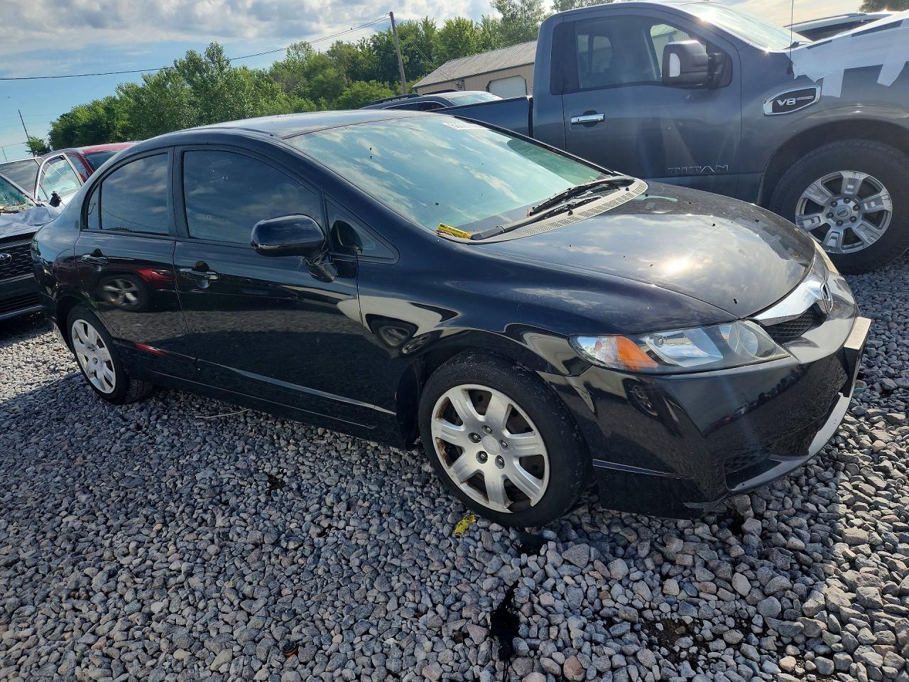 2010 Honda Civic Lx Blue vin: 2HGFA1F52AH519856