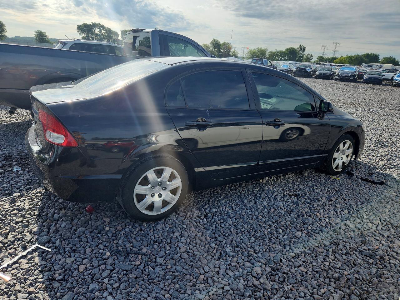 2010 Honda Civic Lx Blue vin: 2HGFA1F52AH519856