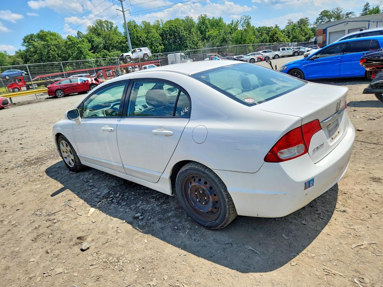 2010 Honda Civic Lx White vin: 2HGFA1F52AH521851