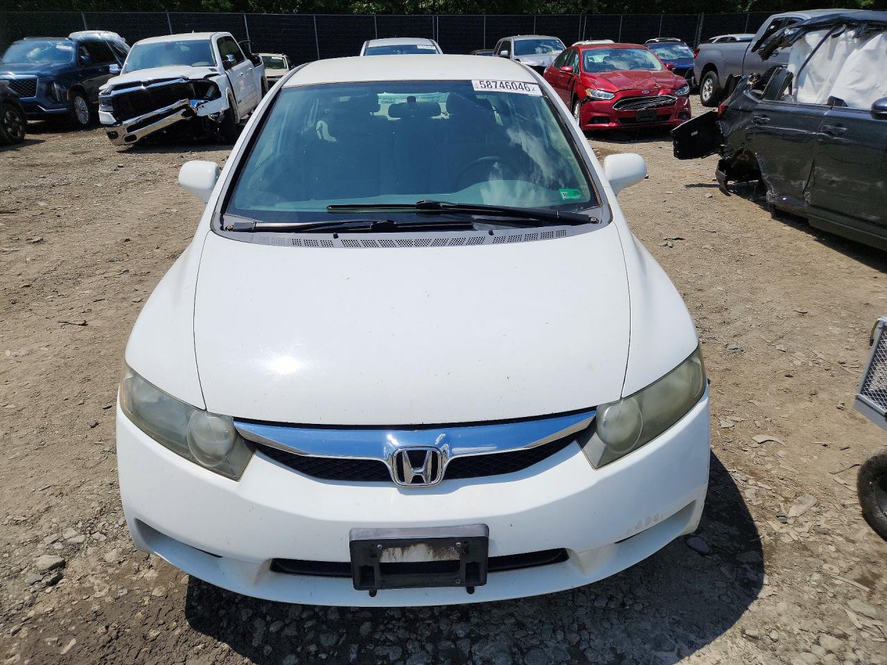 2010 Honda Civic Lx White vin: 2HGFA1F52AH521851