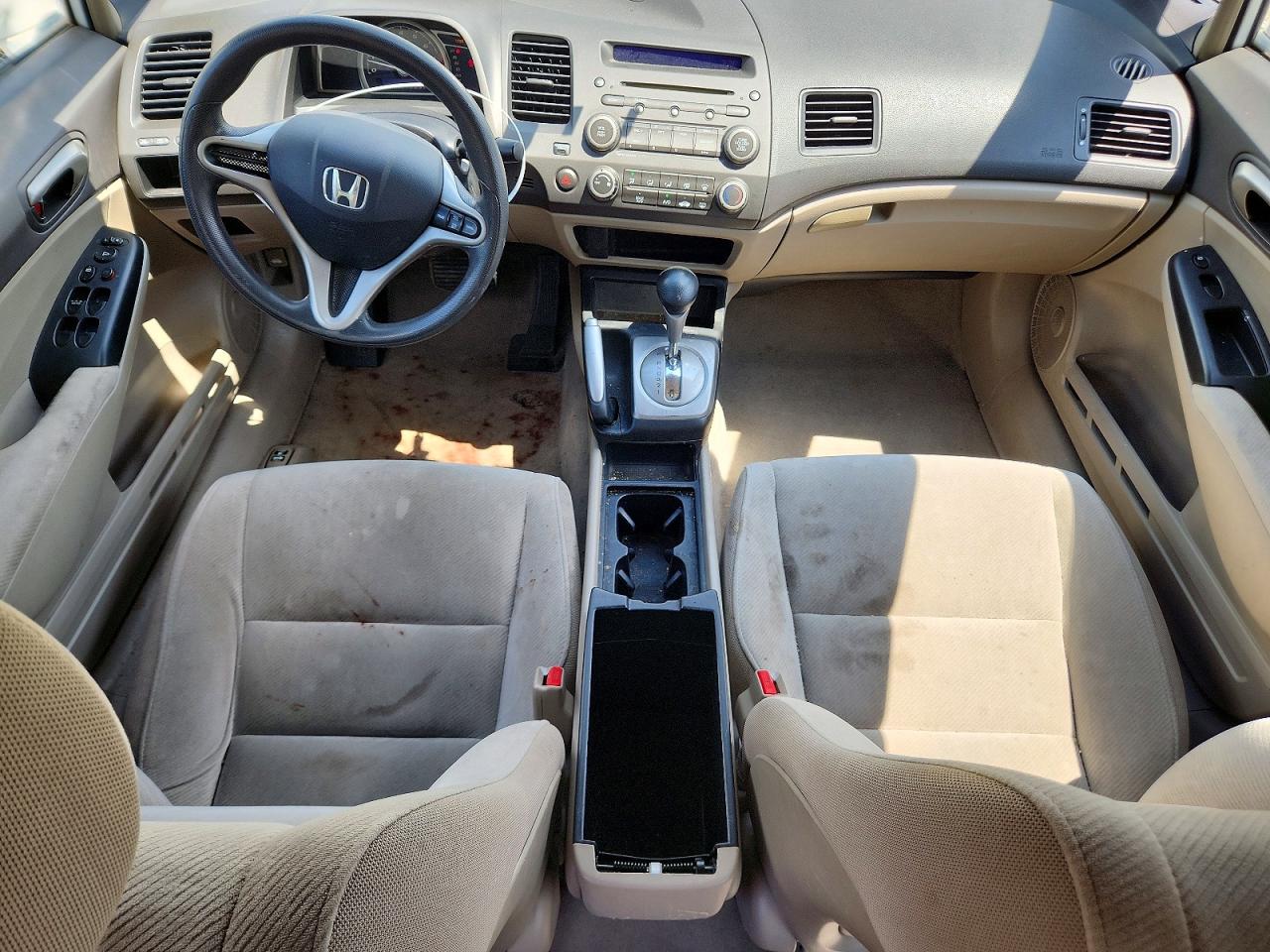 2010 Honda Civic Lx White vin: 2HGFA1F52AH521851