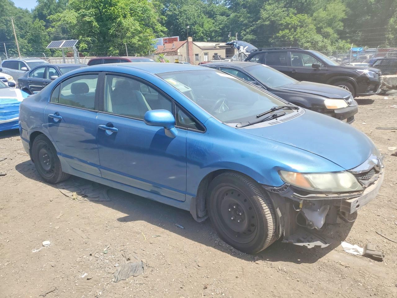 2010 Honda Civic Lx Blue vin: 2HGFA1F52AH527925