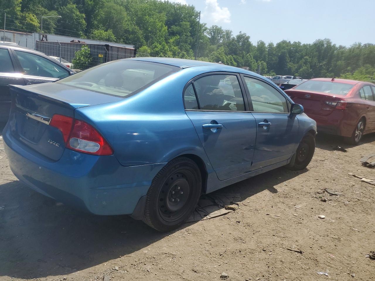 2010 Honda Civic Lx Blue vin: 2HGFA1F52AH527925