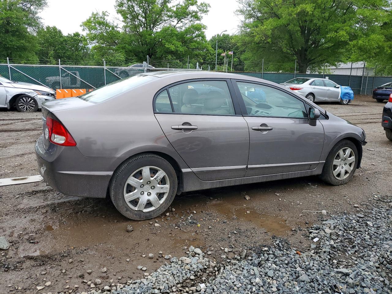 2010 Honda Civic Lx Gray vin: 2HGFA1F52AH528959