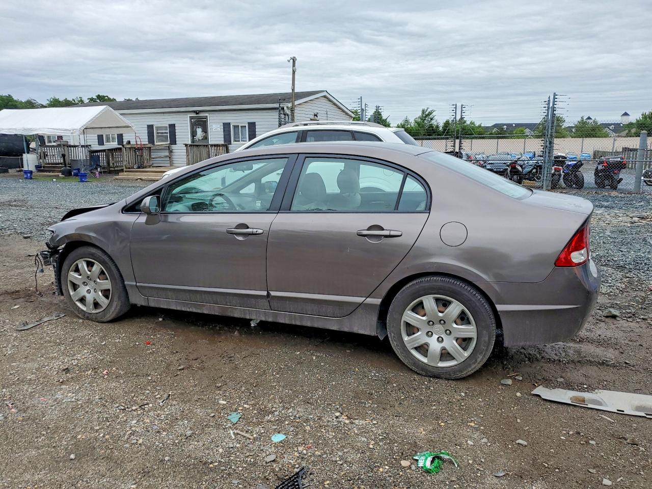2010 Honda Civic Lx Gray vin: 2HGFA1F52AH528959