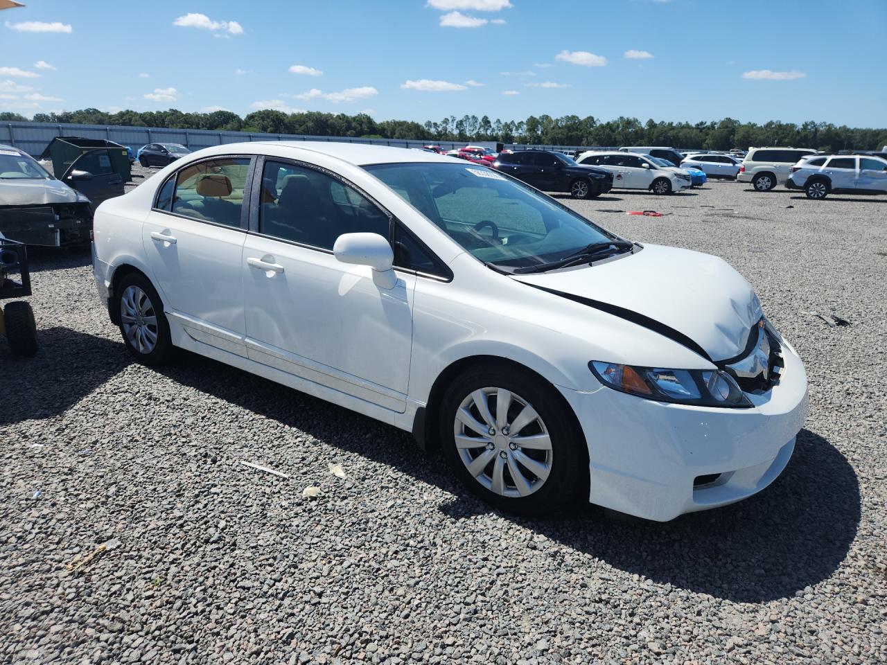 2010 Honda Civic Lx Белый vin: 2HGFA1F52AH533725