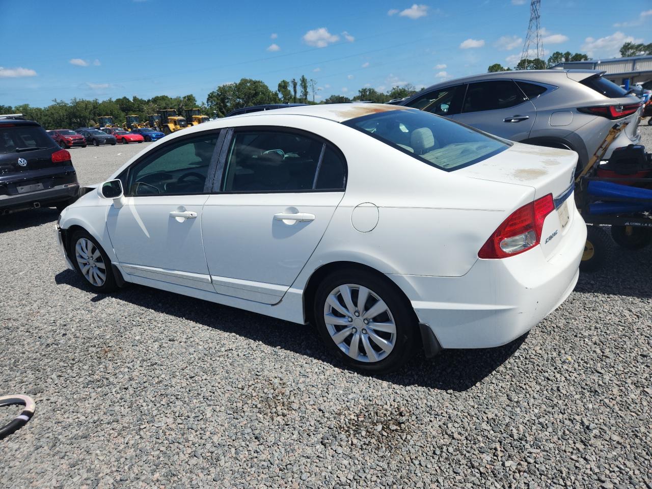 2010 Honda Civic Lx Белый vin: 2HGFA1F52AH533725