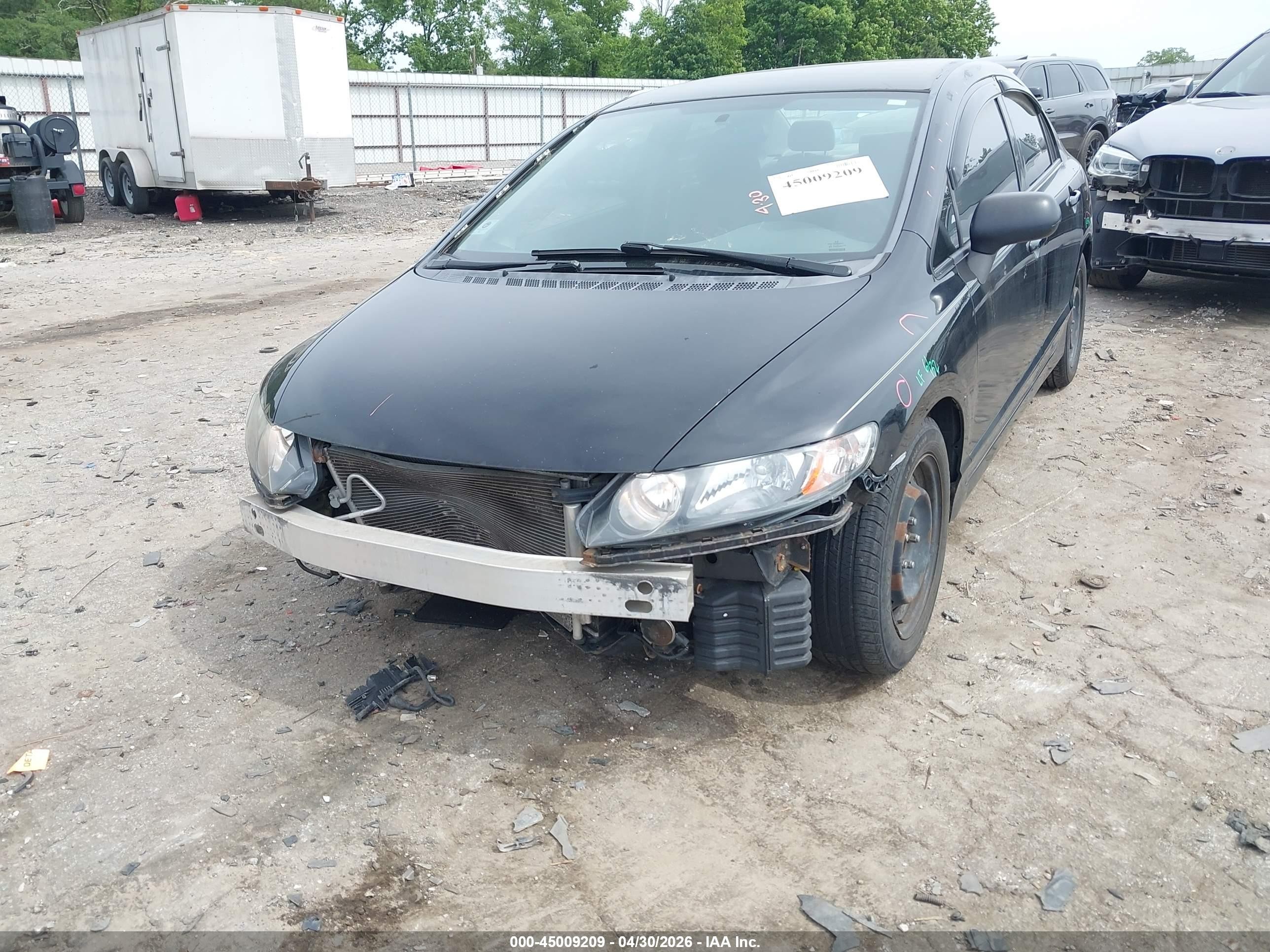 2010 Honda Civic Lx Black vin: 2HGFA1F52AH540822