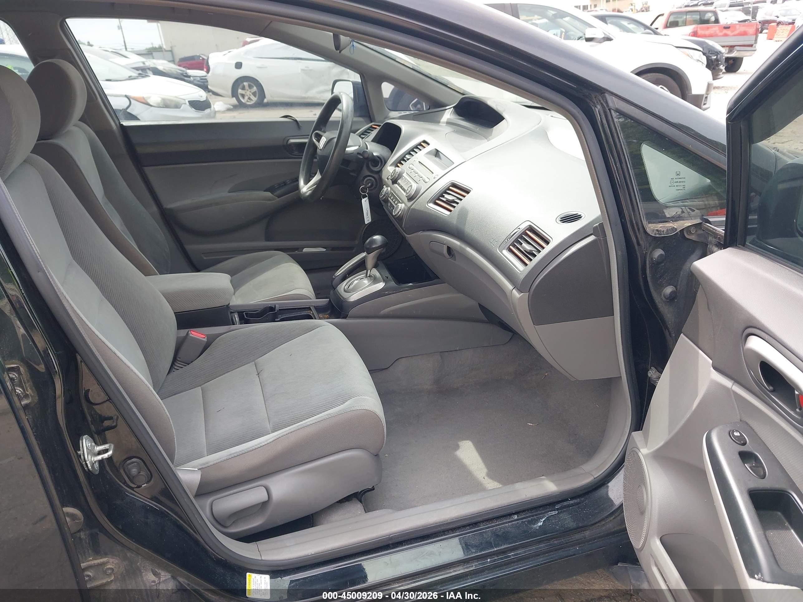 2010 Honda Civic Lx Black vin: 2HGFA1F52AH540822