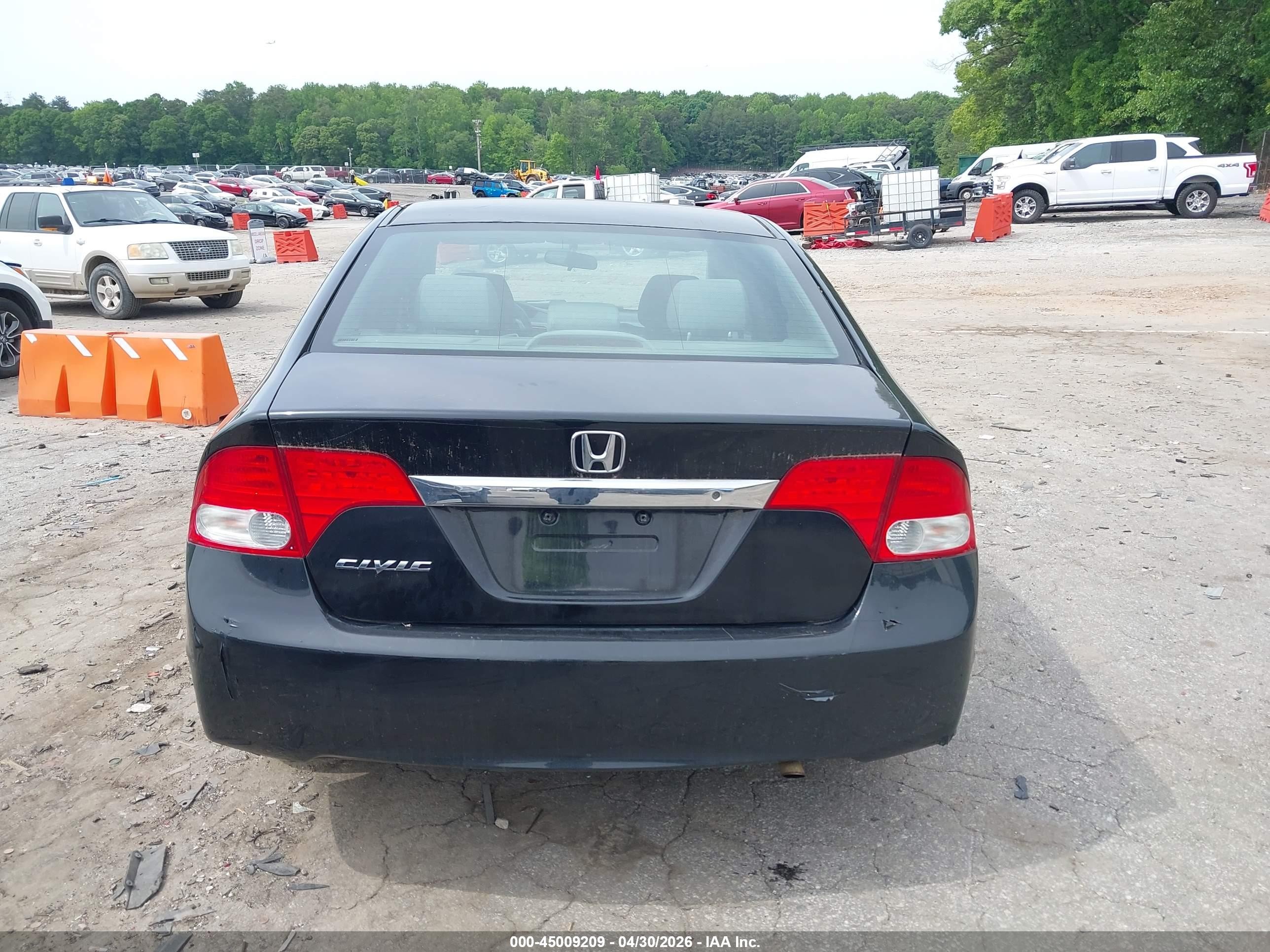 2010 Honda Civic Lx Black vin: 2HGFA1F52AH540822