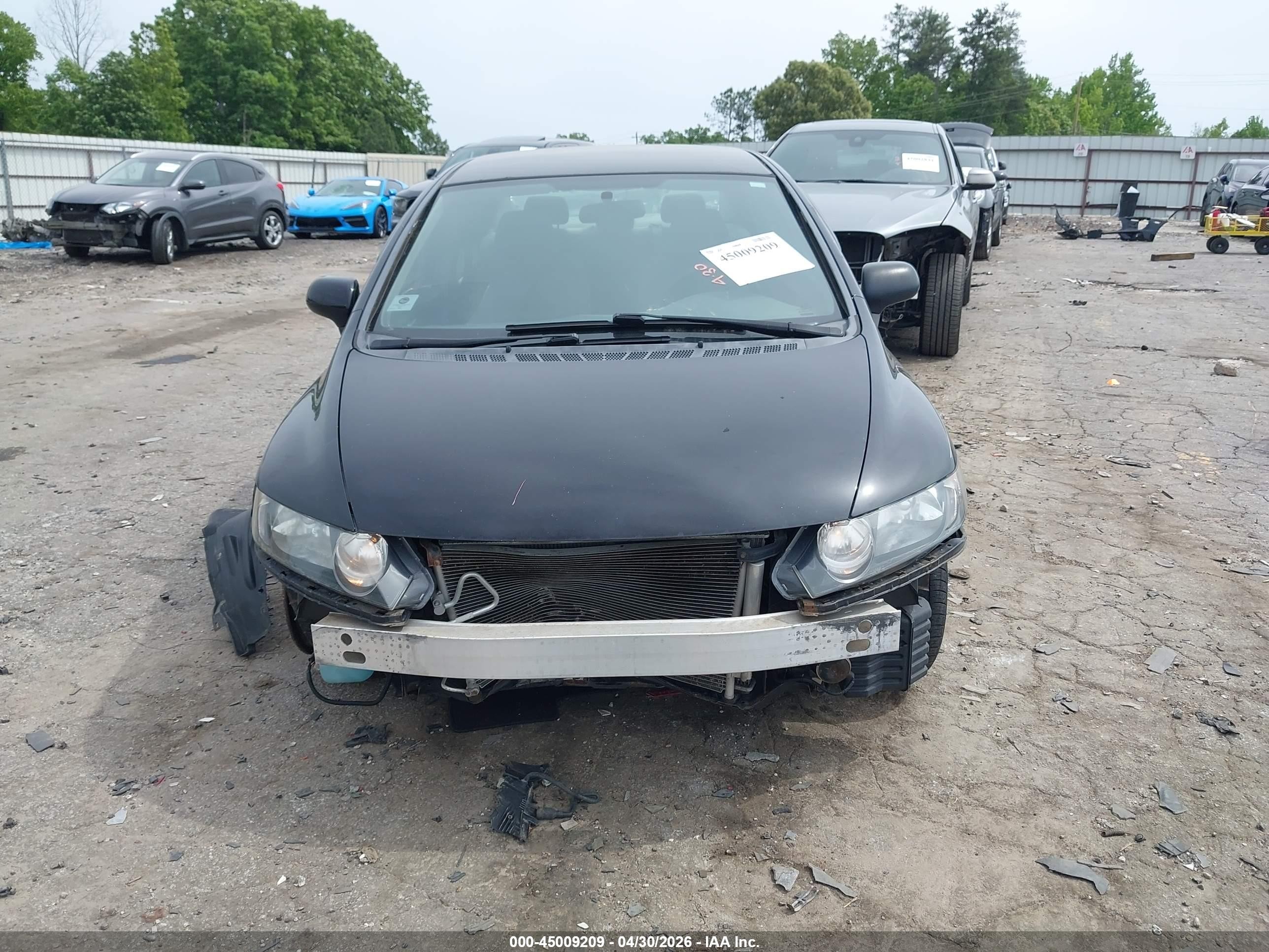 2010 Honda Civic Lx Black vin: 2HGFA1F52AH540822
