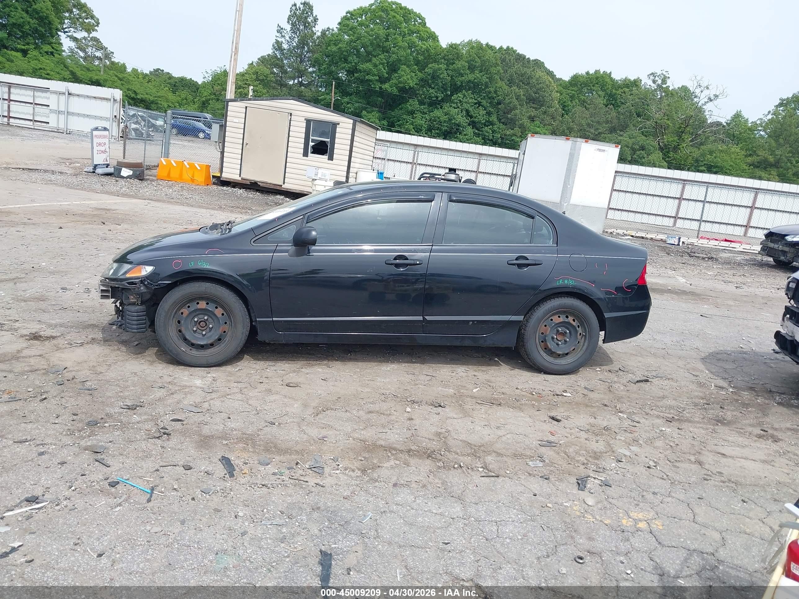 2010 Honda Civic Lx Black vin: 2HGFA1F52AH540822