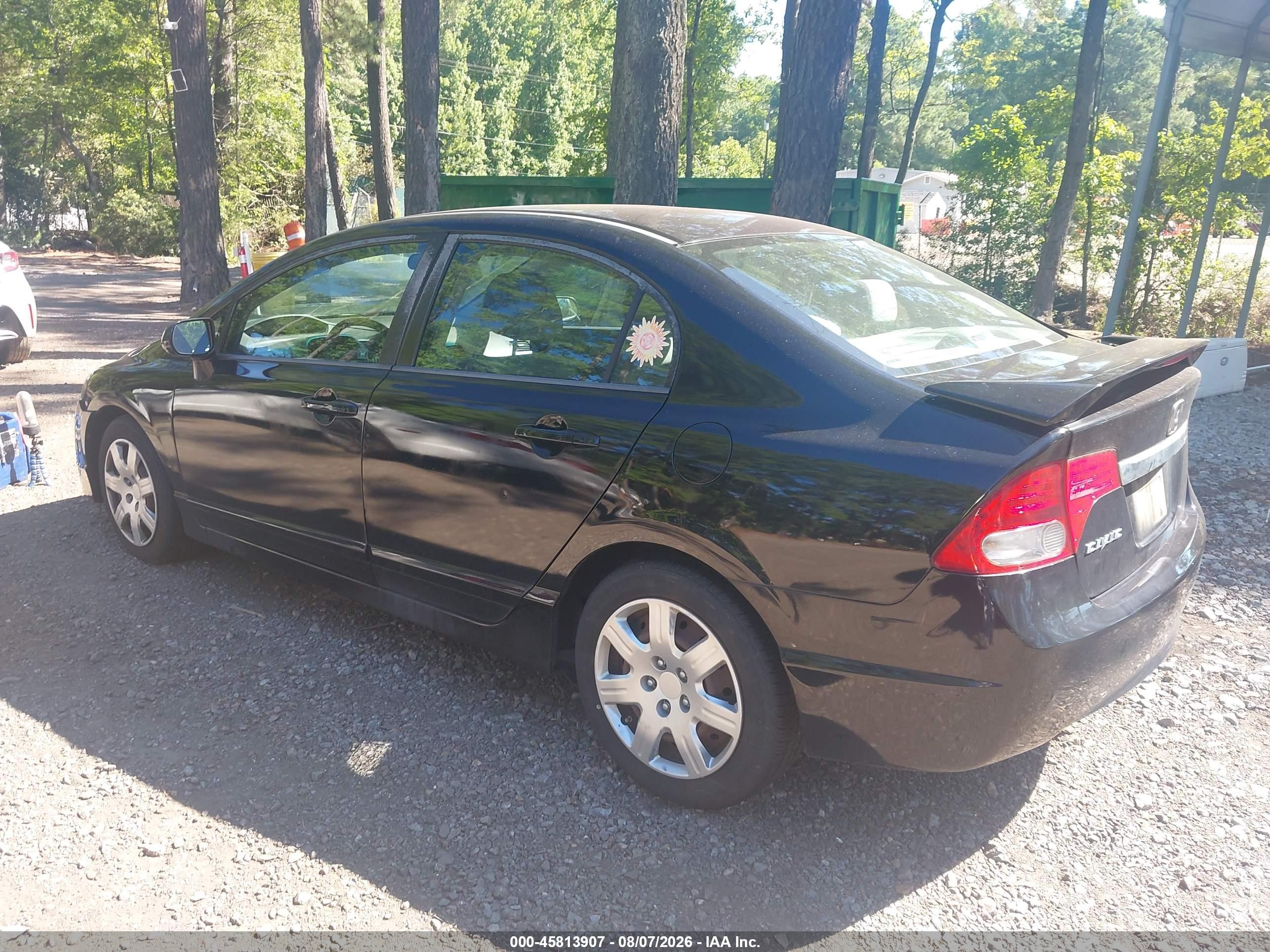 2010 Honda Civic Lx Black vin: 2HGFA1F52AH545583