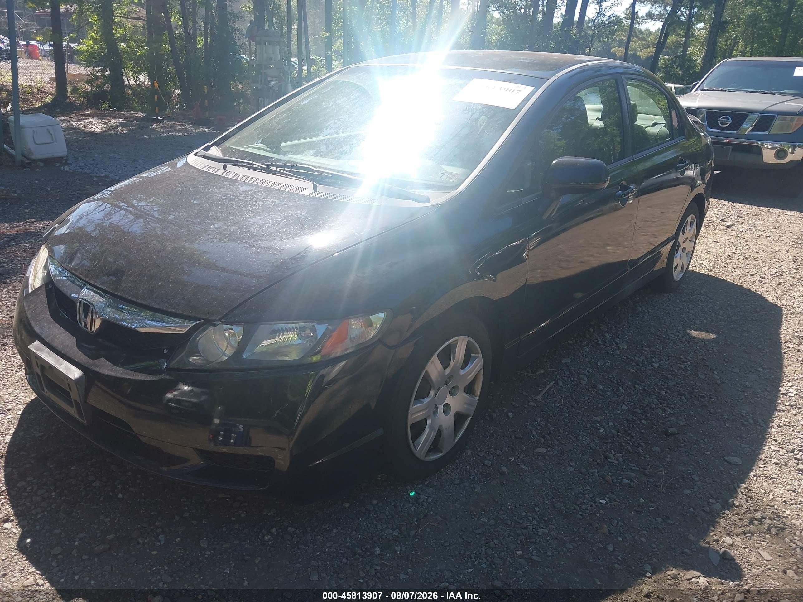 2010 Honda Civic Lx Black vin: 2HGFA1F52AH545583