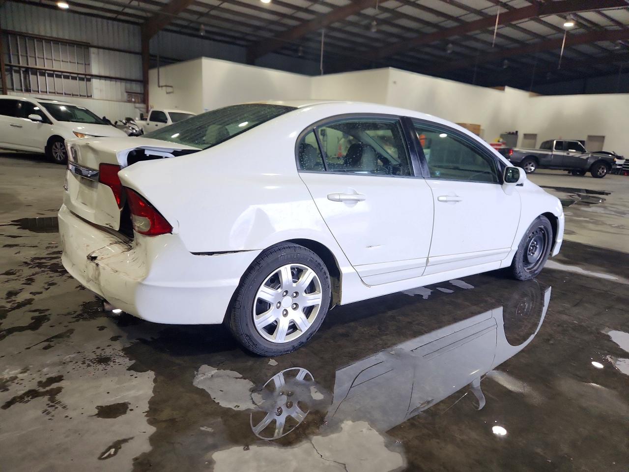 2010 Honda Civic Lx White vin: 2HGFA1F52AH549102