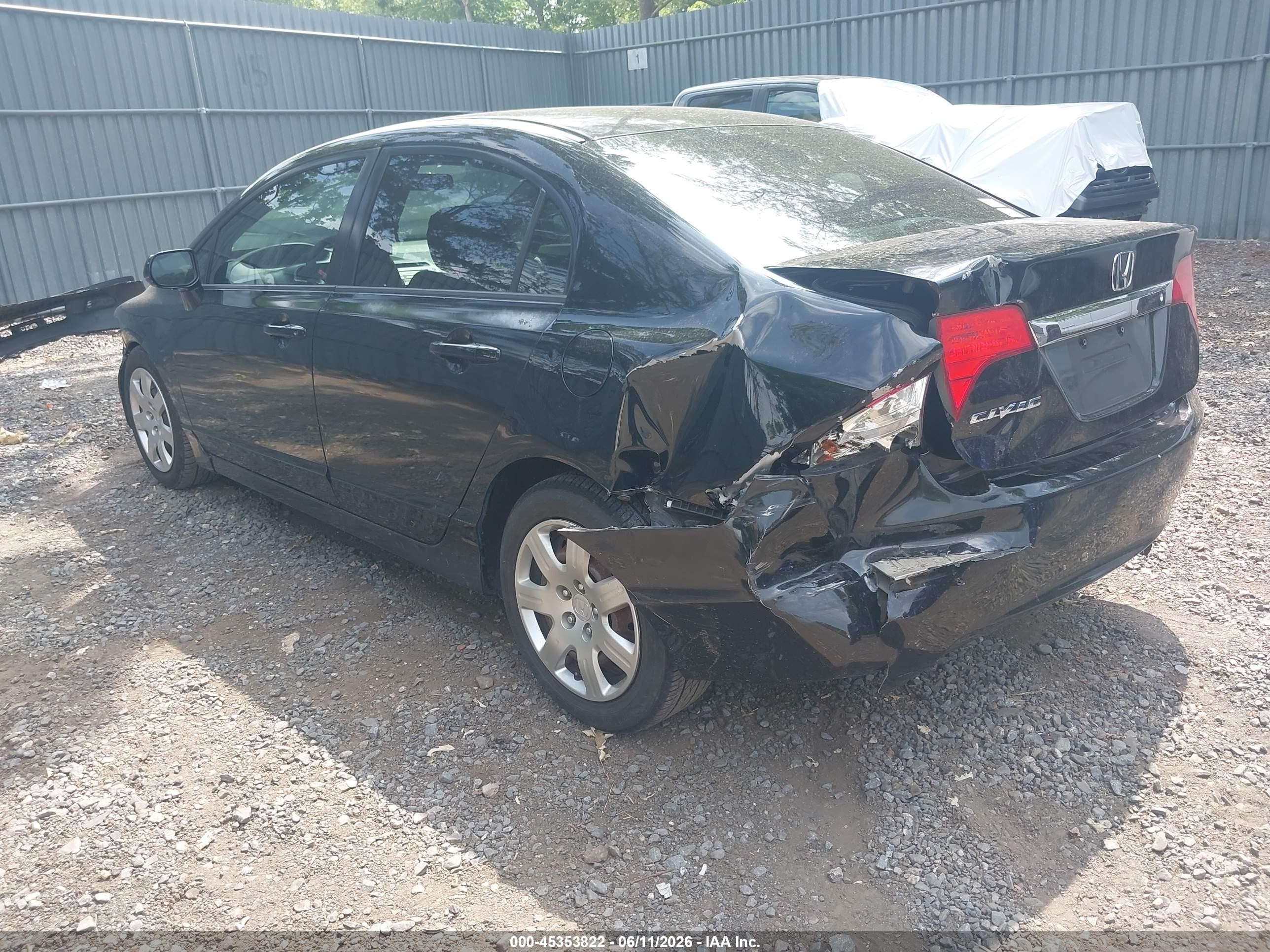 2010 Honda Civic Lx Black vin: 2HGFA1F52AH551108