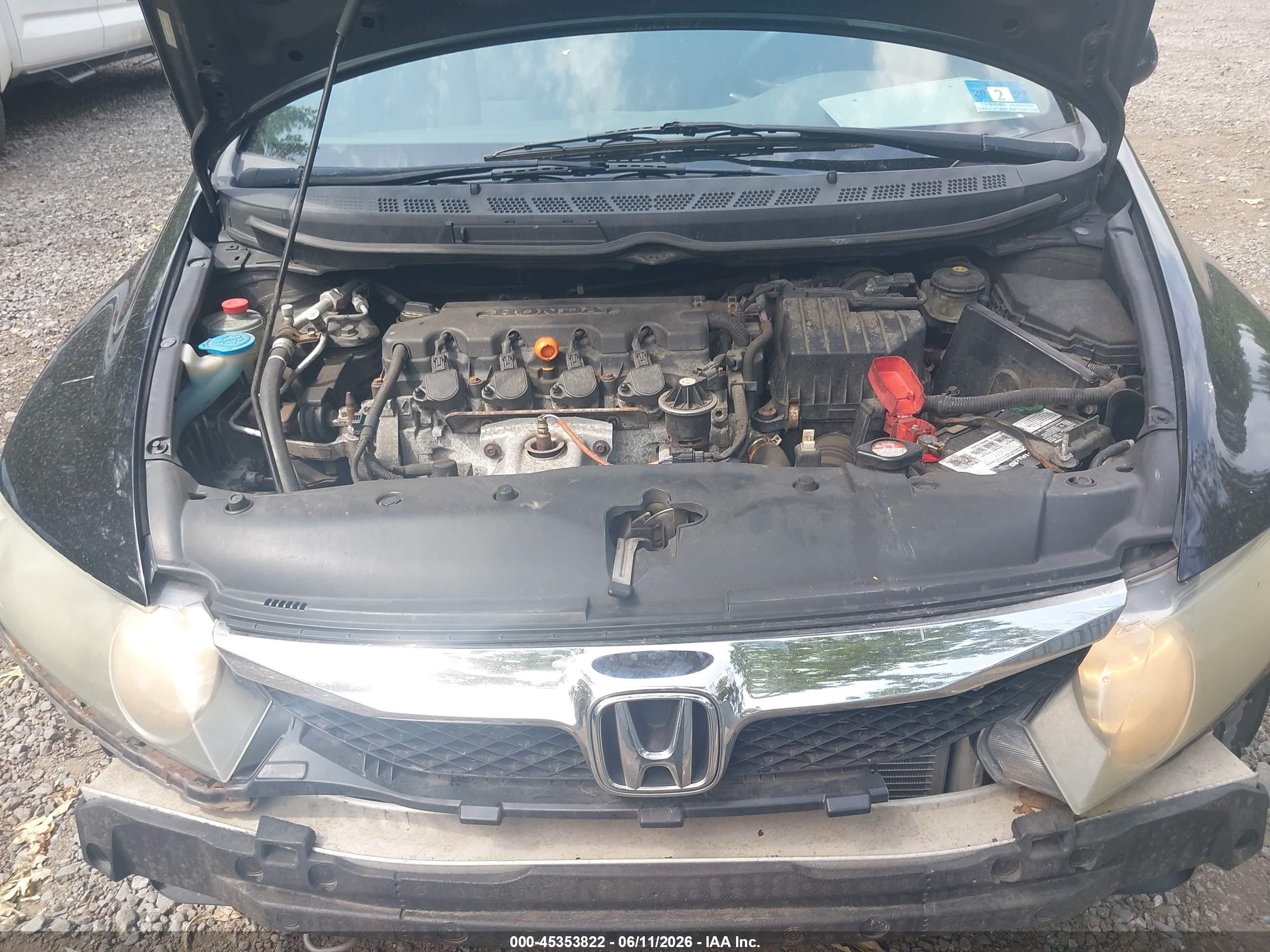 2010 Honda Civic Lx Black vin: 2HGFA1F52AH551108