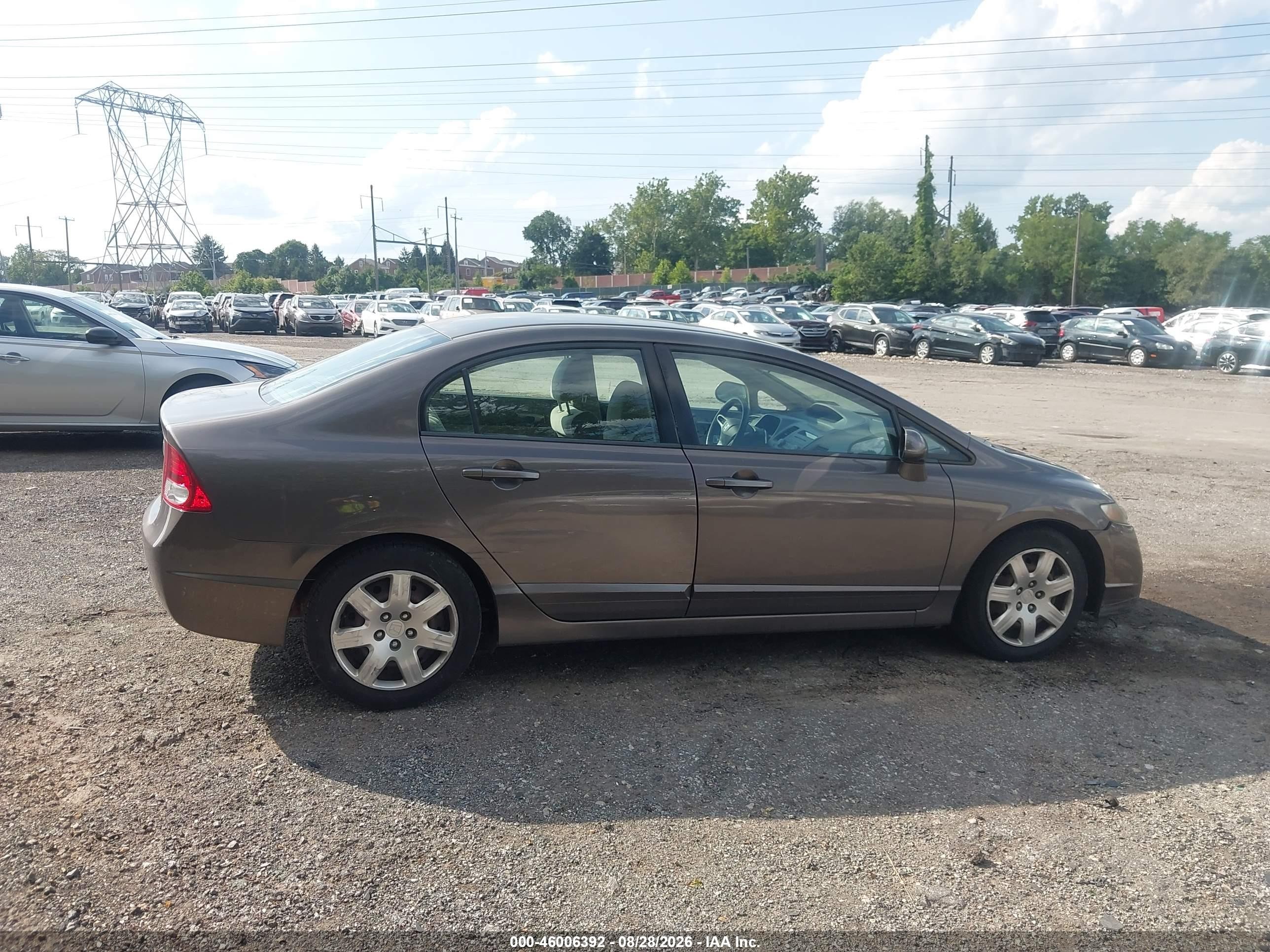 2010 Honda Civic Lx Brown vin: 2HGFA1F52AH572881