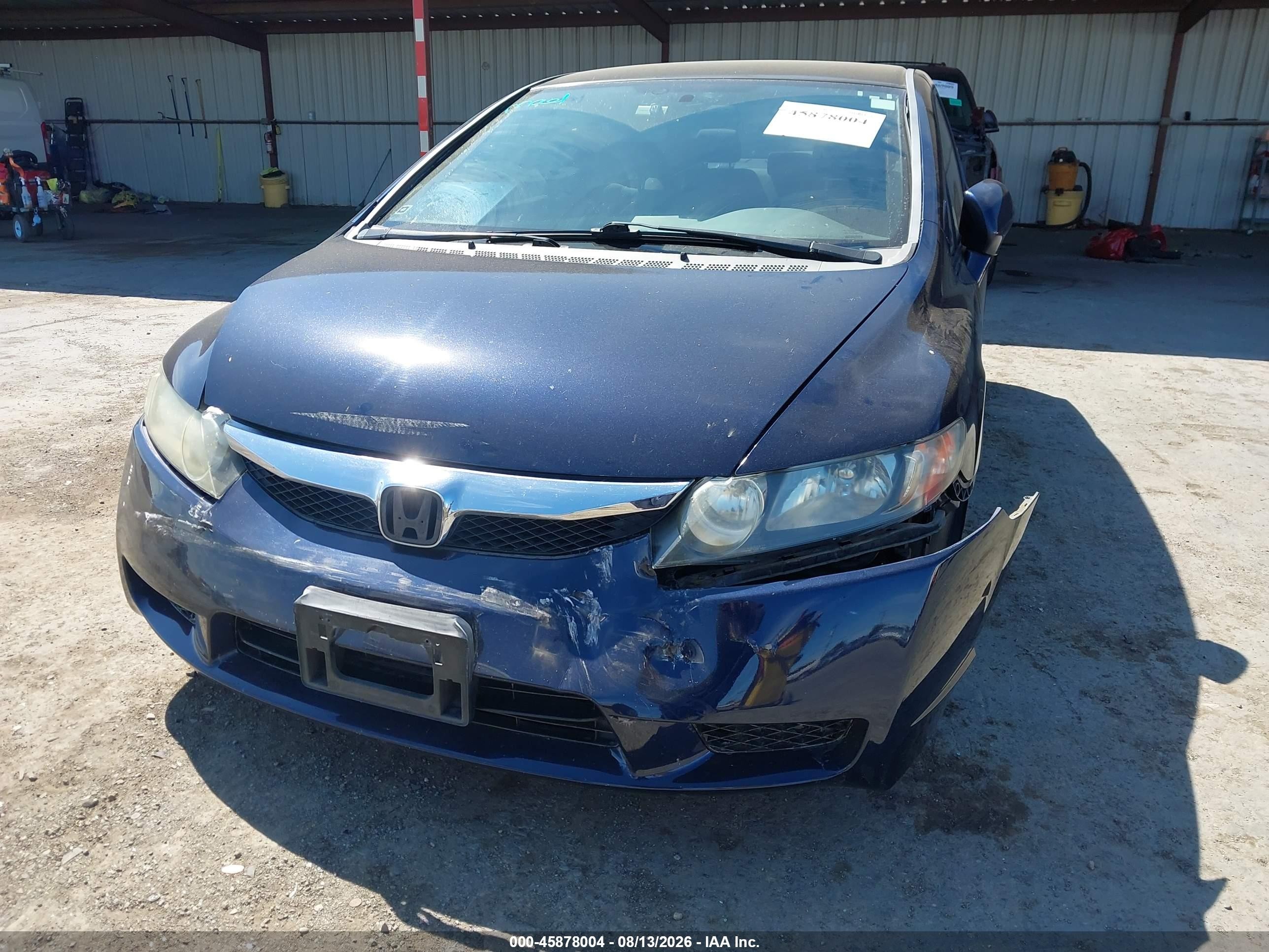 2010 Honda Civic Lx Dark Blue vin: 2HGFA1F52AH578924