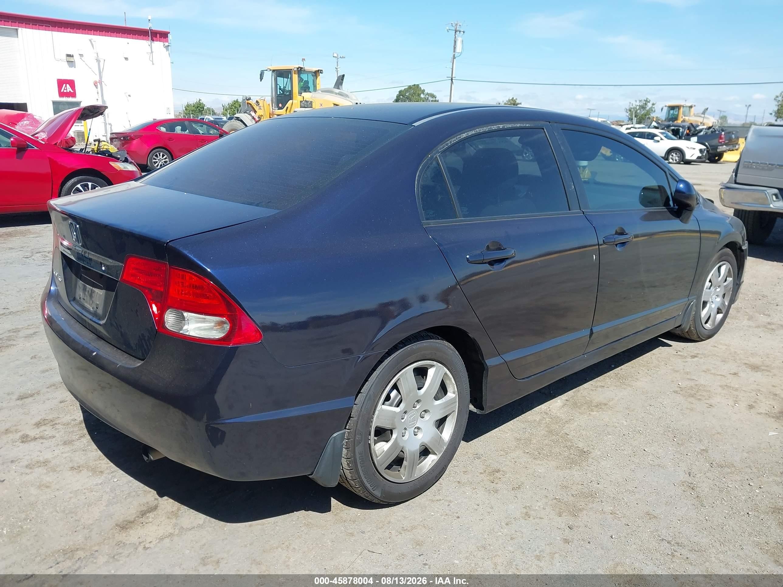 2010 Honda Civic Lx Dark Blue vin: 2HGFA1F52AH578924