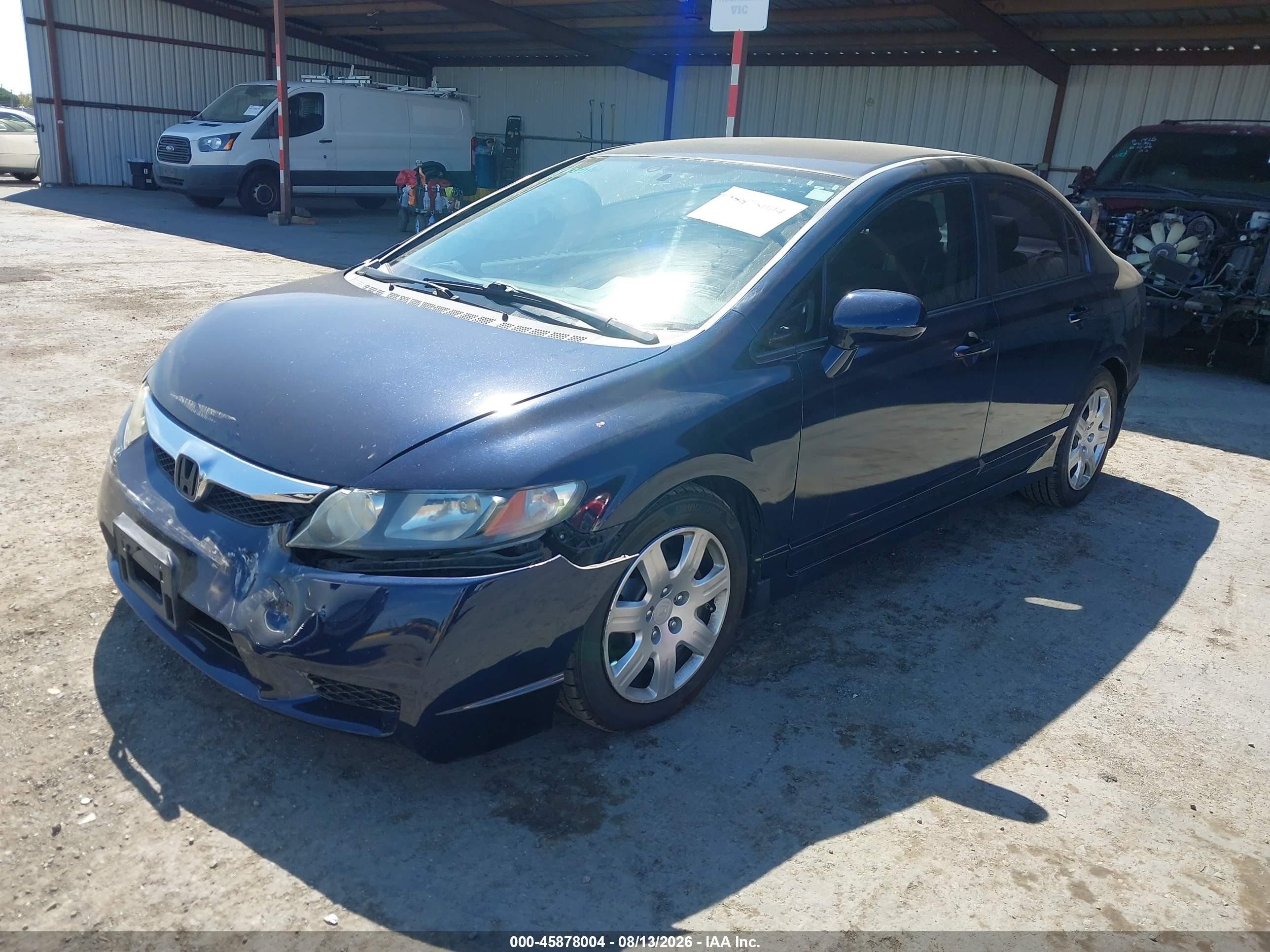 2010 Honda Civic Lx Dark Blue vin: 2HGFA1F52AH578924