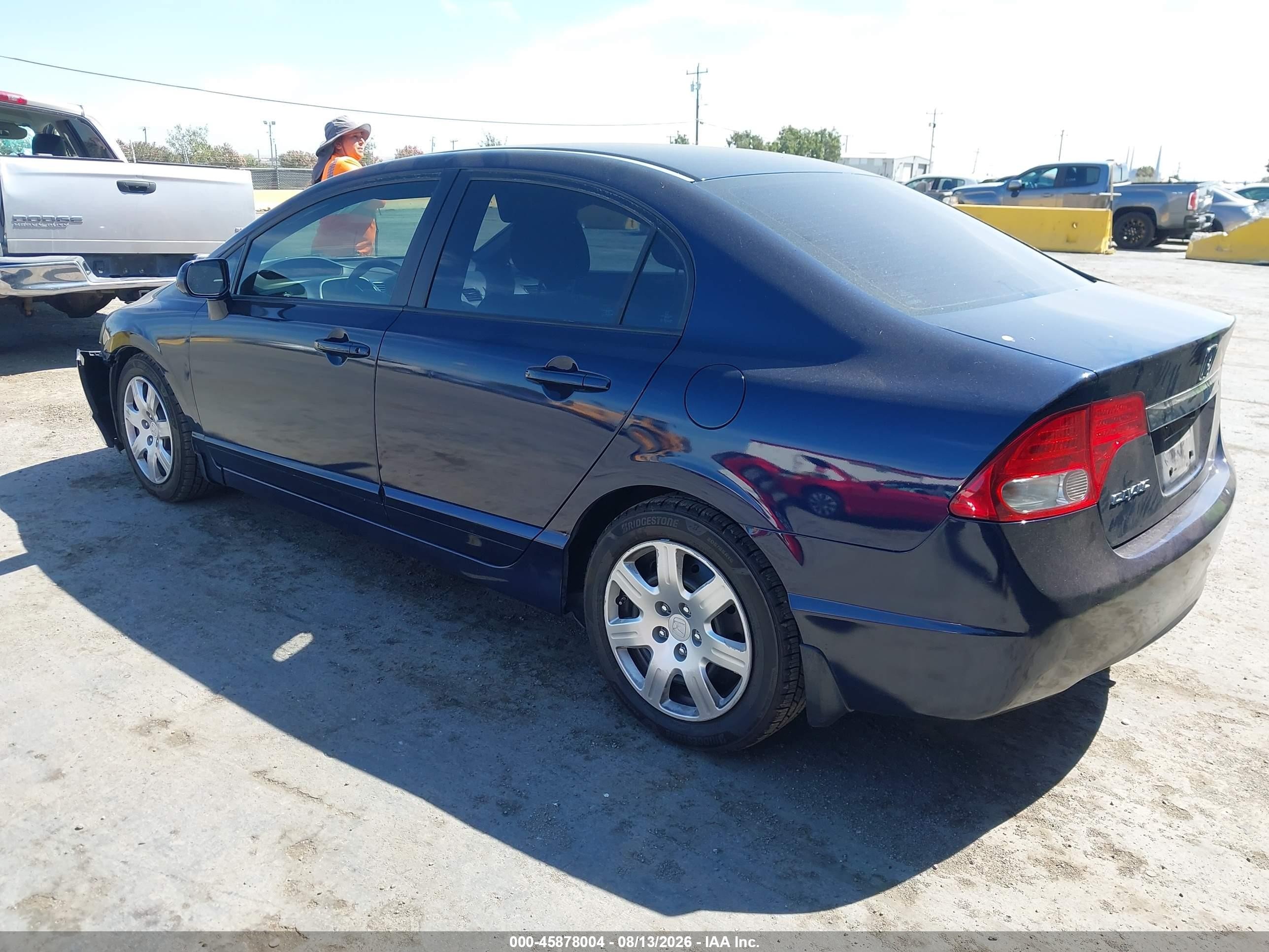 2010 Honda Civic Lx Dark Blue vin: 2HGFA1F52AH578924