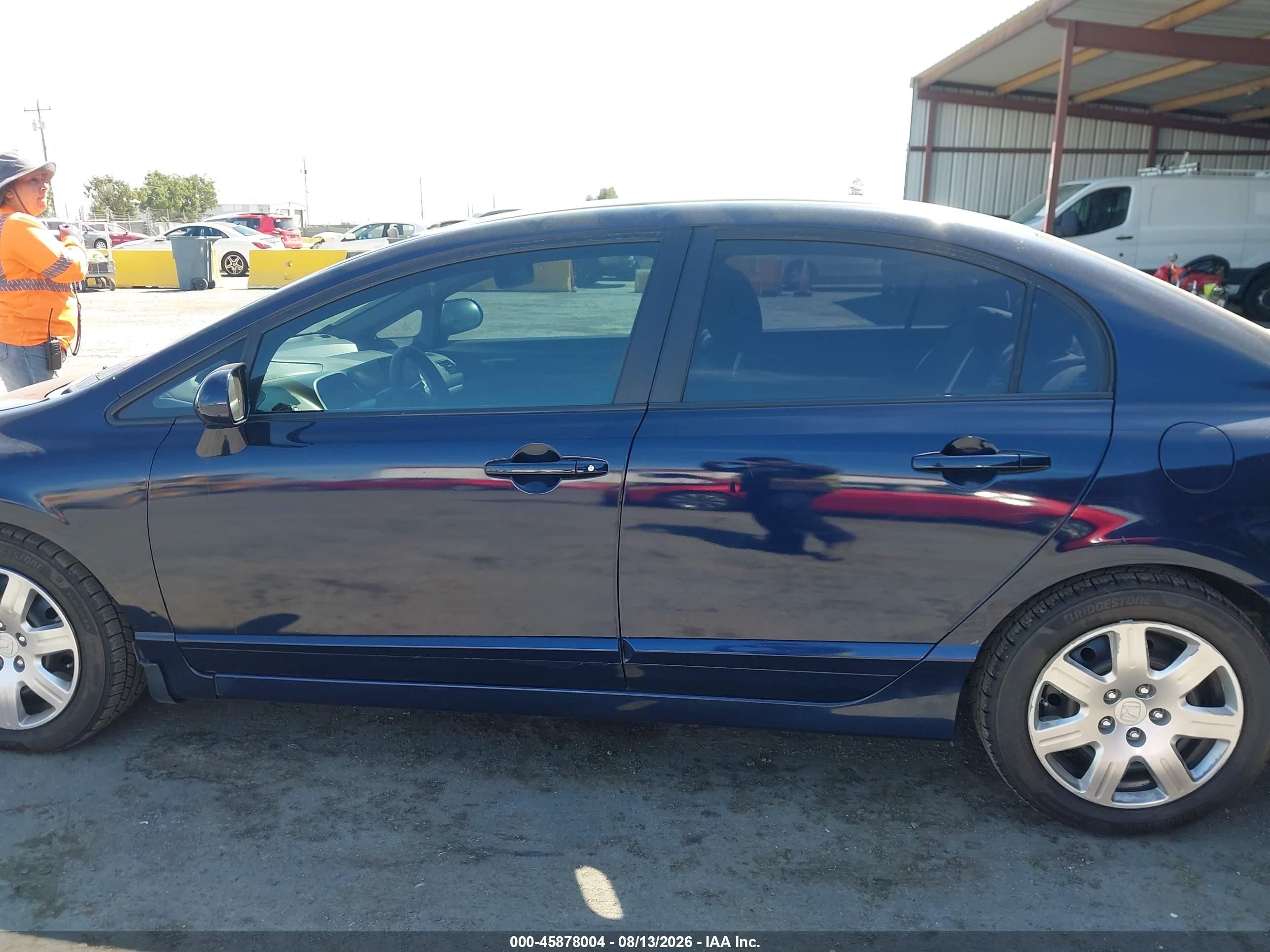 2010 Honda Civic Lx Dark Blue vin: 2HGFA1F52AH578924