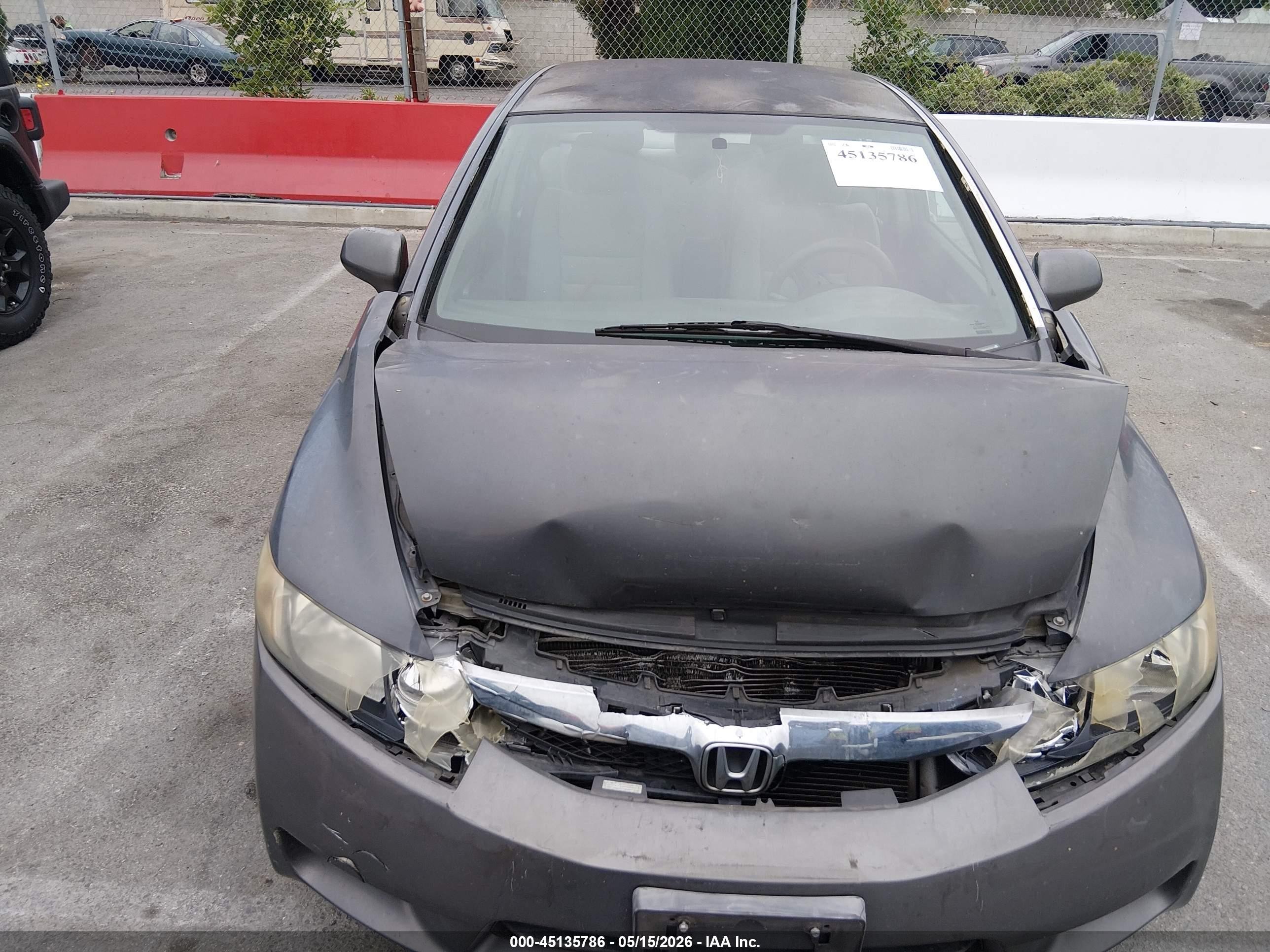 2010 Honda Civic Lx Gray vin: 2HGFA1F52AH585422