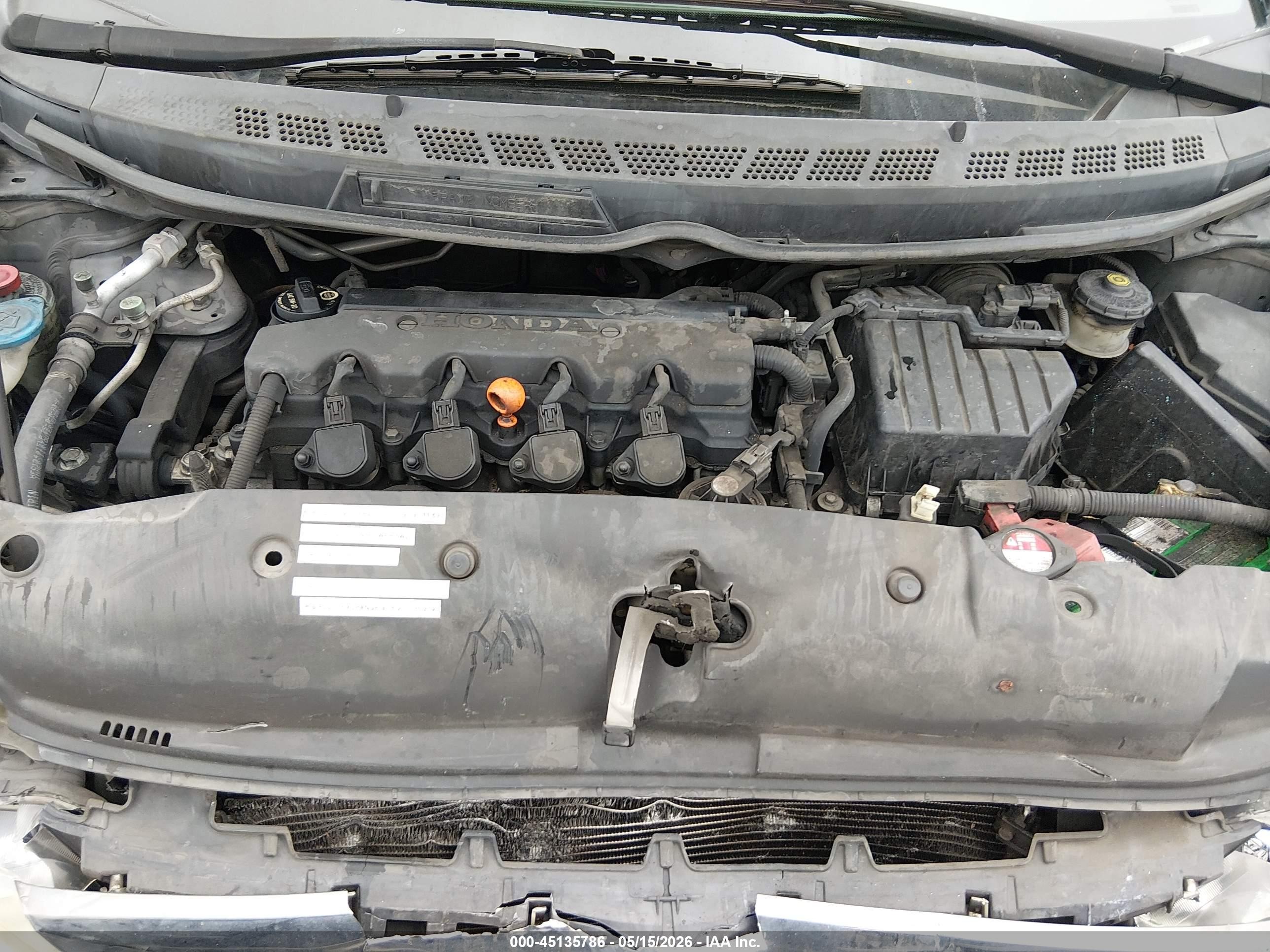 2010 Honda Civic Lx Gray vin: 2HGFA1F52AH585422