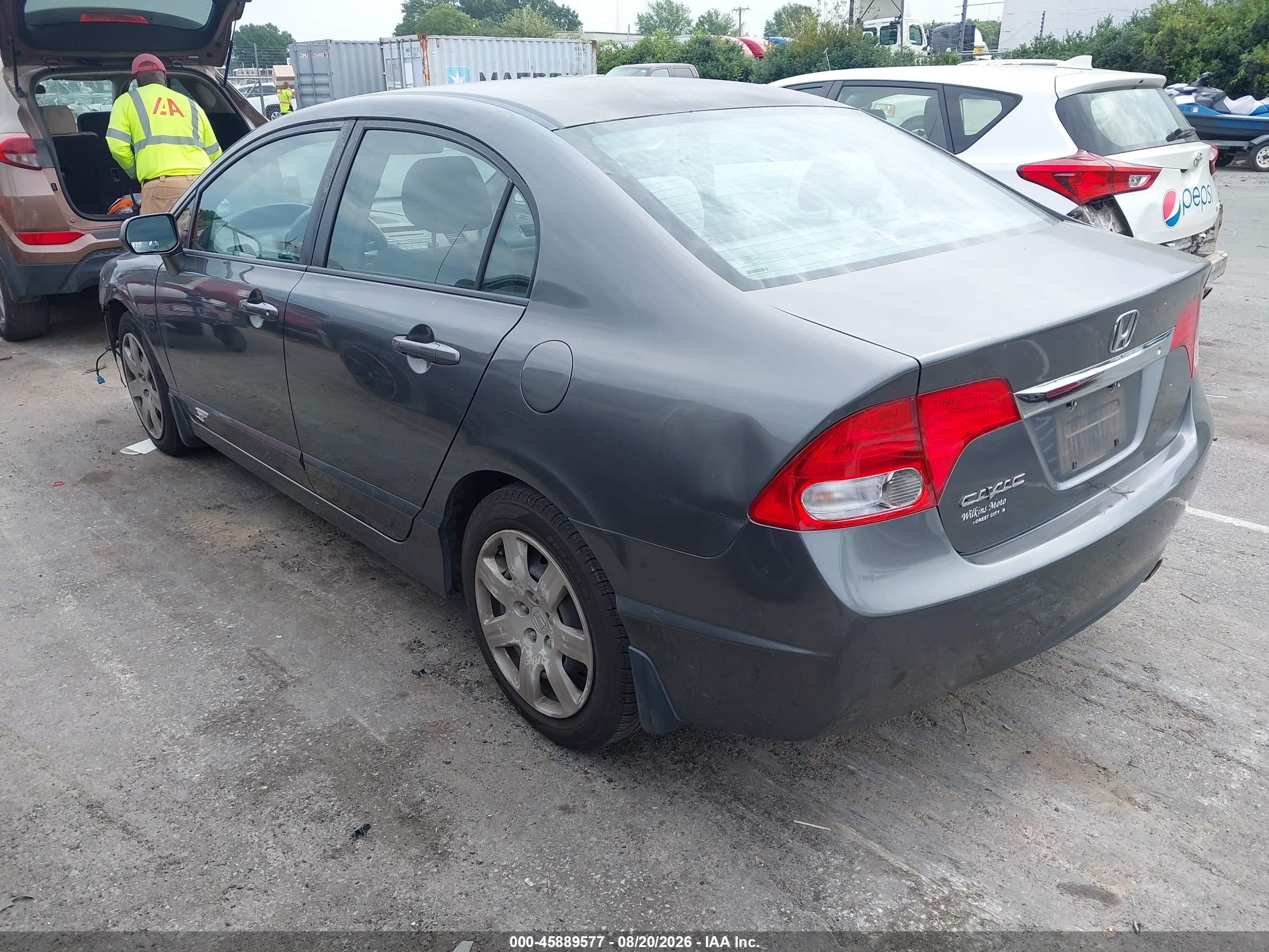 2011 Honda Civic Lx Gray vin: 2HGFA1F52BH300624