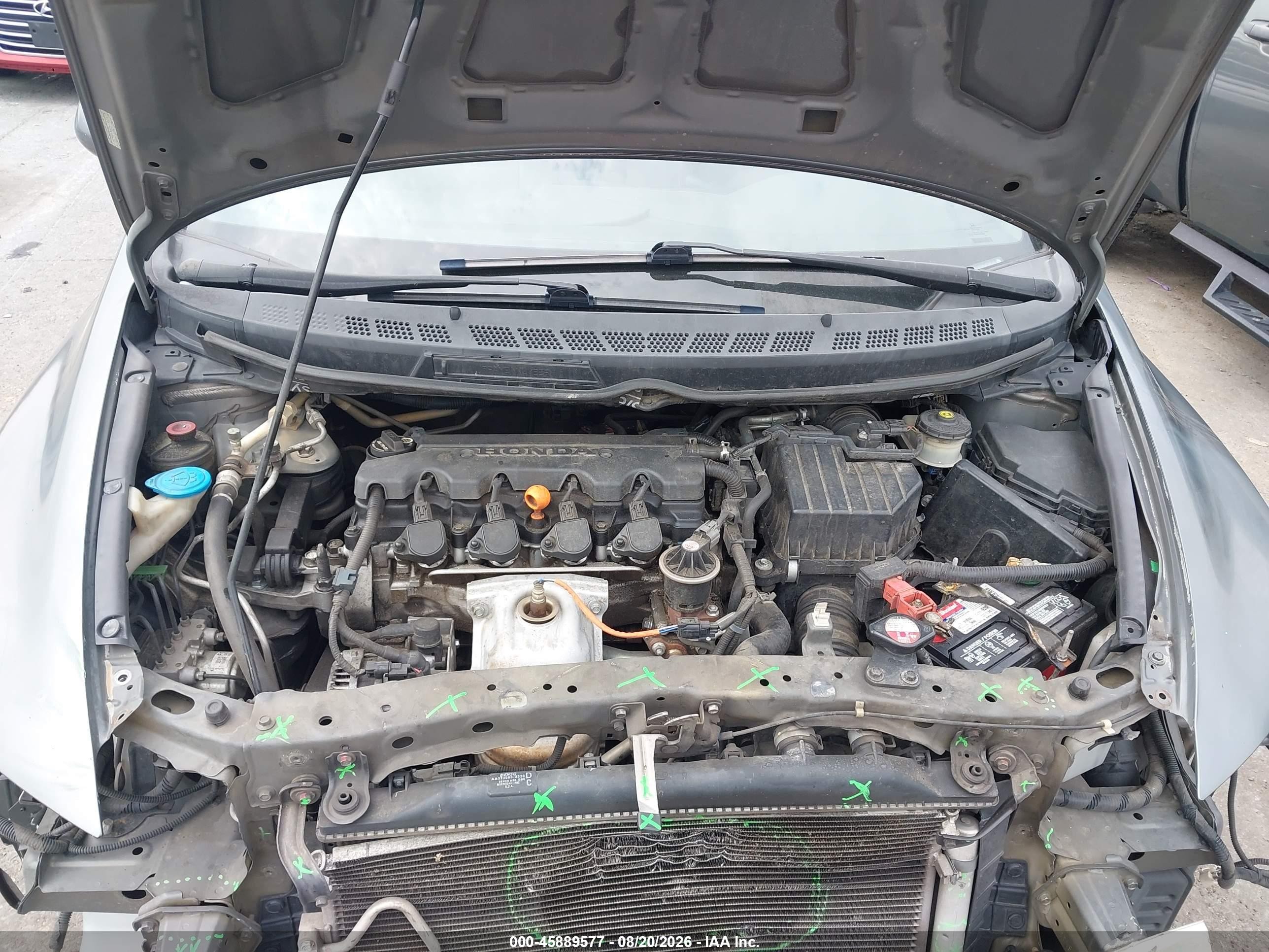 2011 Honda Civic Lx Gray vin: 2HGFA1F52BH300624