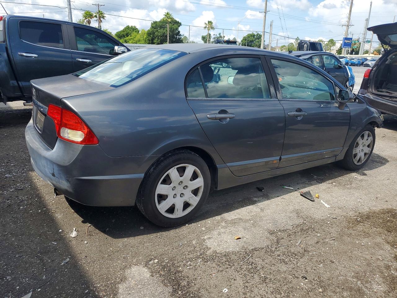 2011 Honda Civic Lx Gray vin: 2HGFA1F52BH307959
