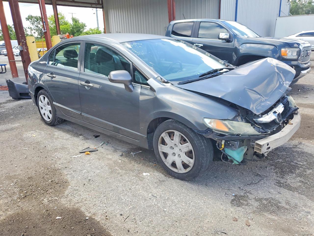 2011 Honda Civic Lx Gray vin: 2HGFA1F52BH307959