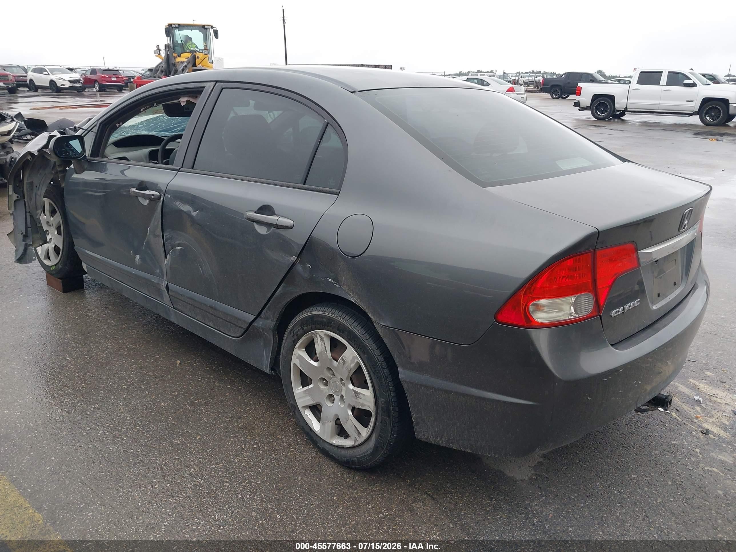 2011 Honda Civic Lx Gray vin: 2HGFA1F52BH308724