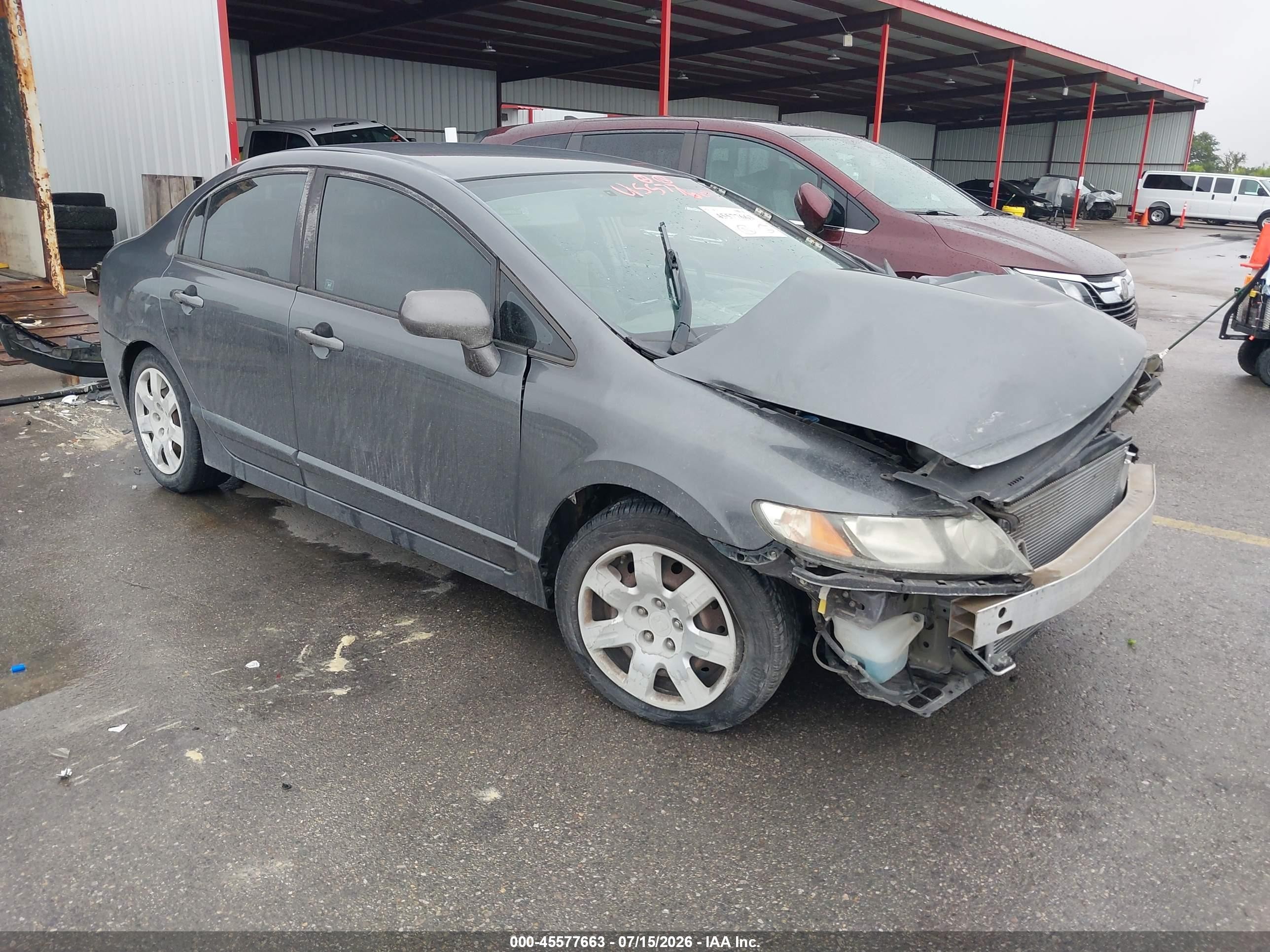 2011 Honda Civic Lx Gray vin: 2HGFA1F52BH308724