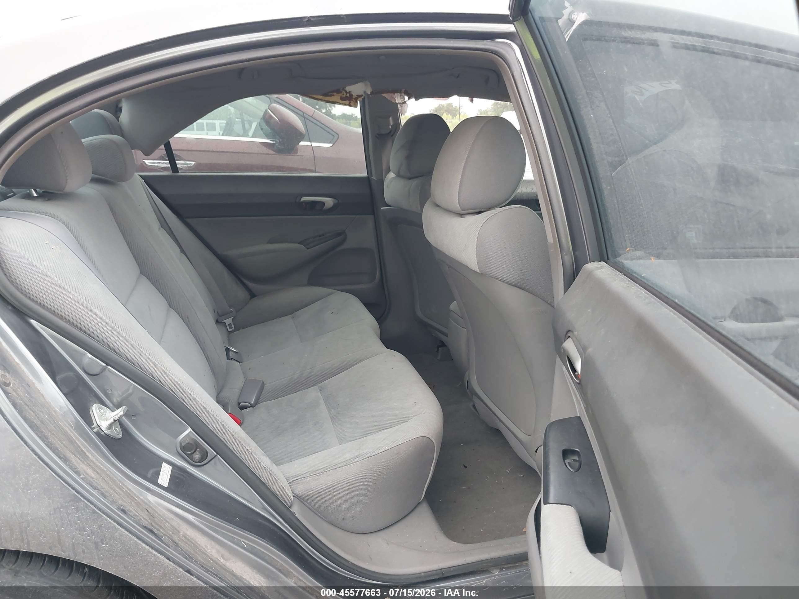 2011 Honda Civic Lx Gray vin: 2HGFA1F52BH308724