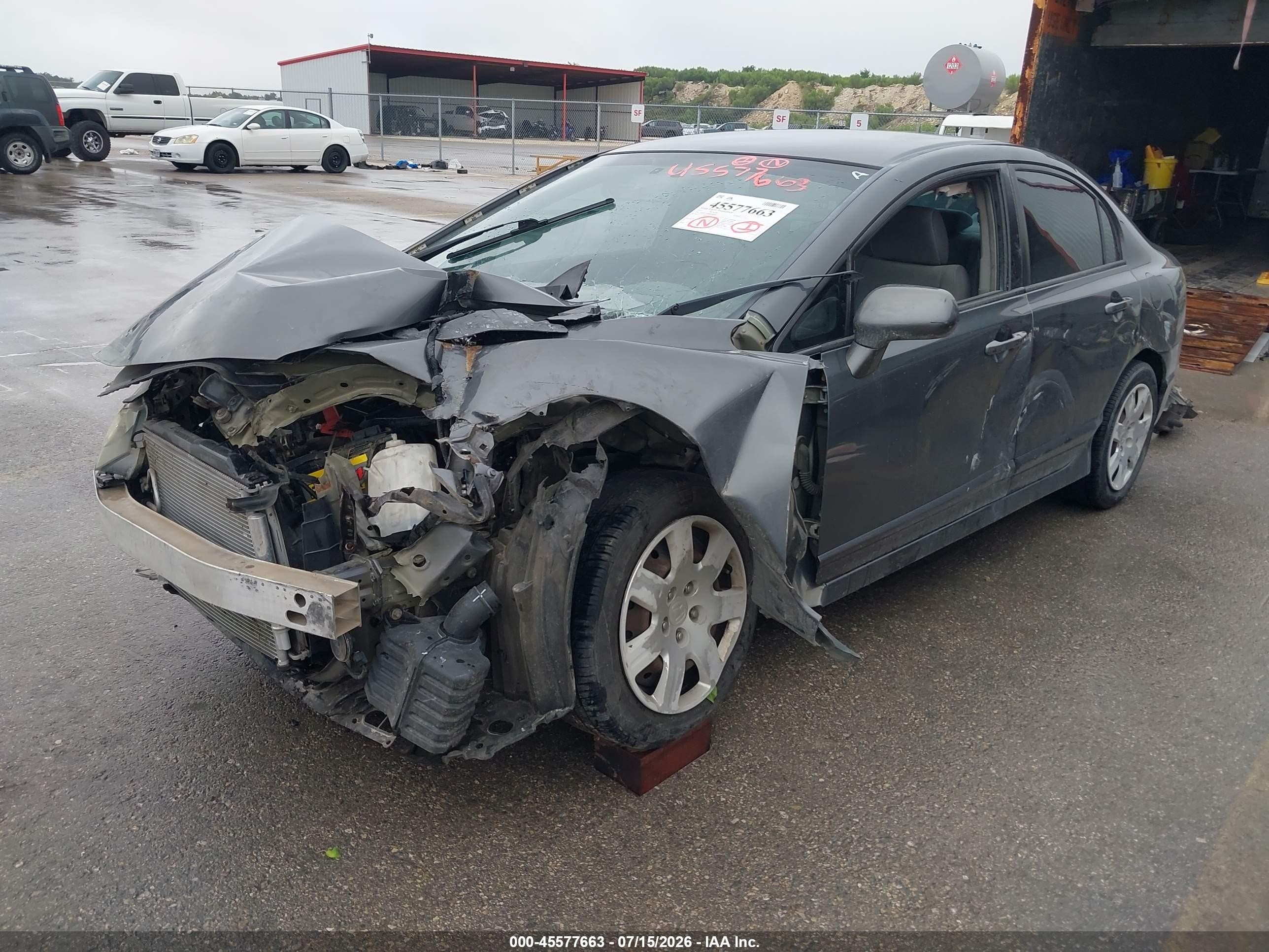 2011 Honda Civic Lx Gray vin: 2HGFA1F52BH308724