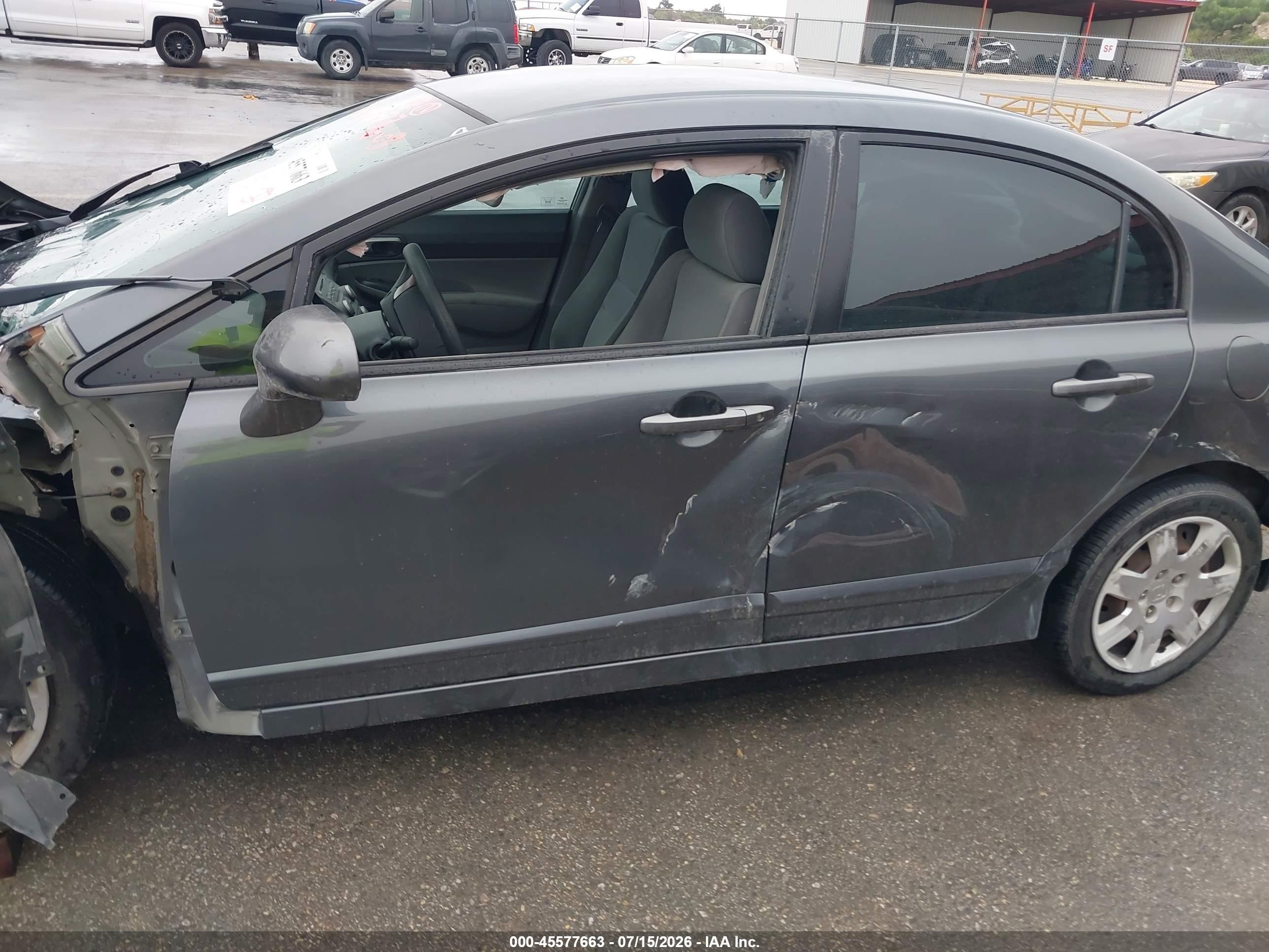 2011 Honda Civic Lx Gray vin: 2HGFA1F52BH308724