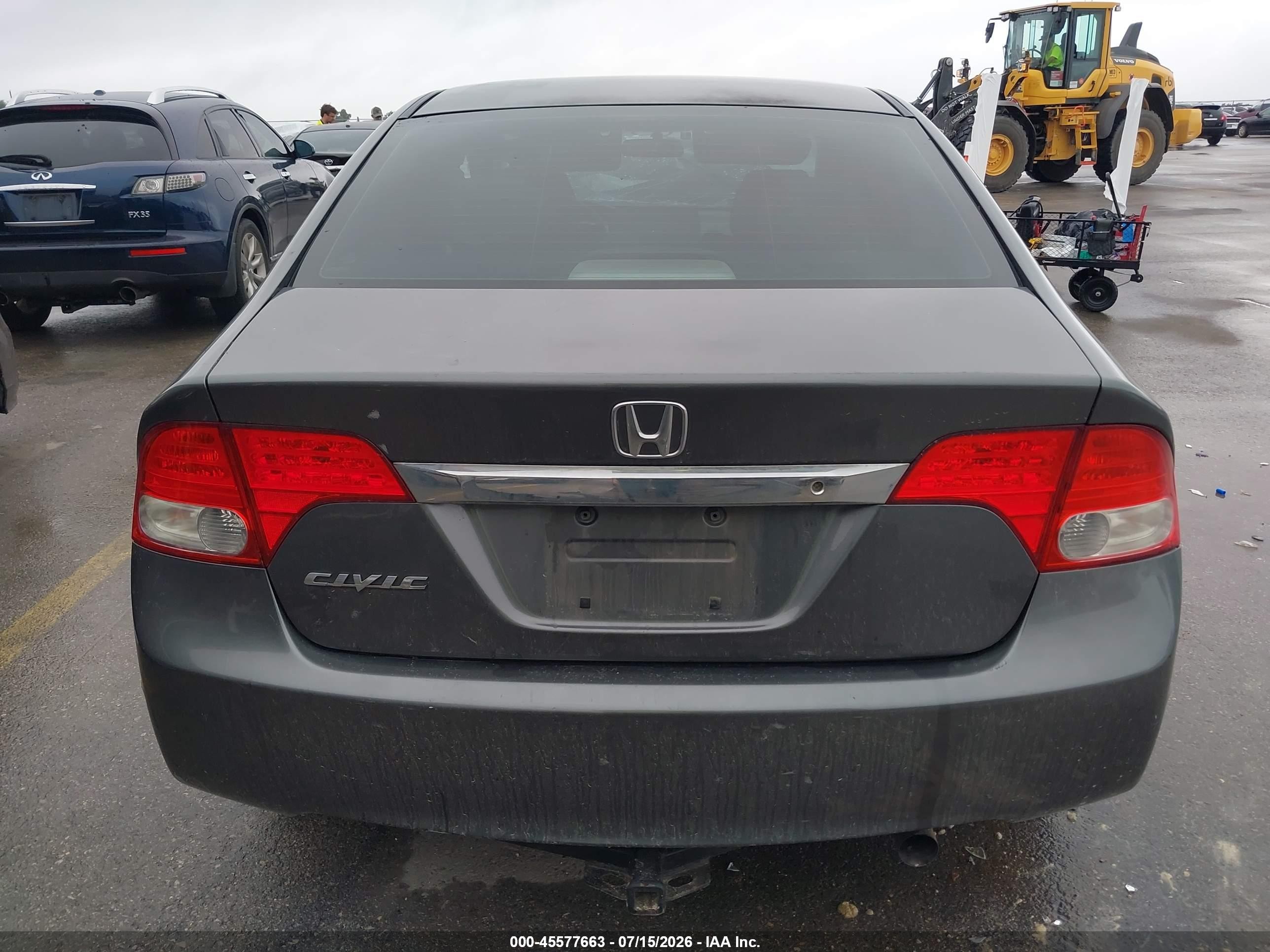 2011 Honda Civic Lx Gray vin: 2HGFA1F52BH308724