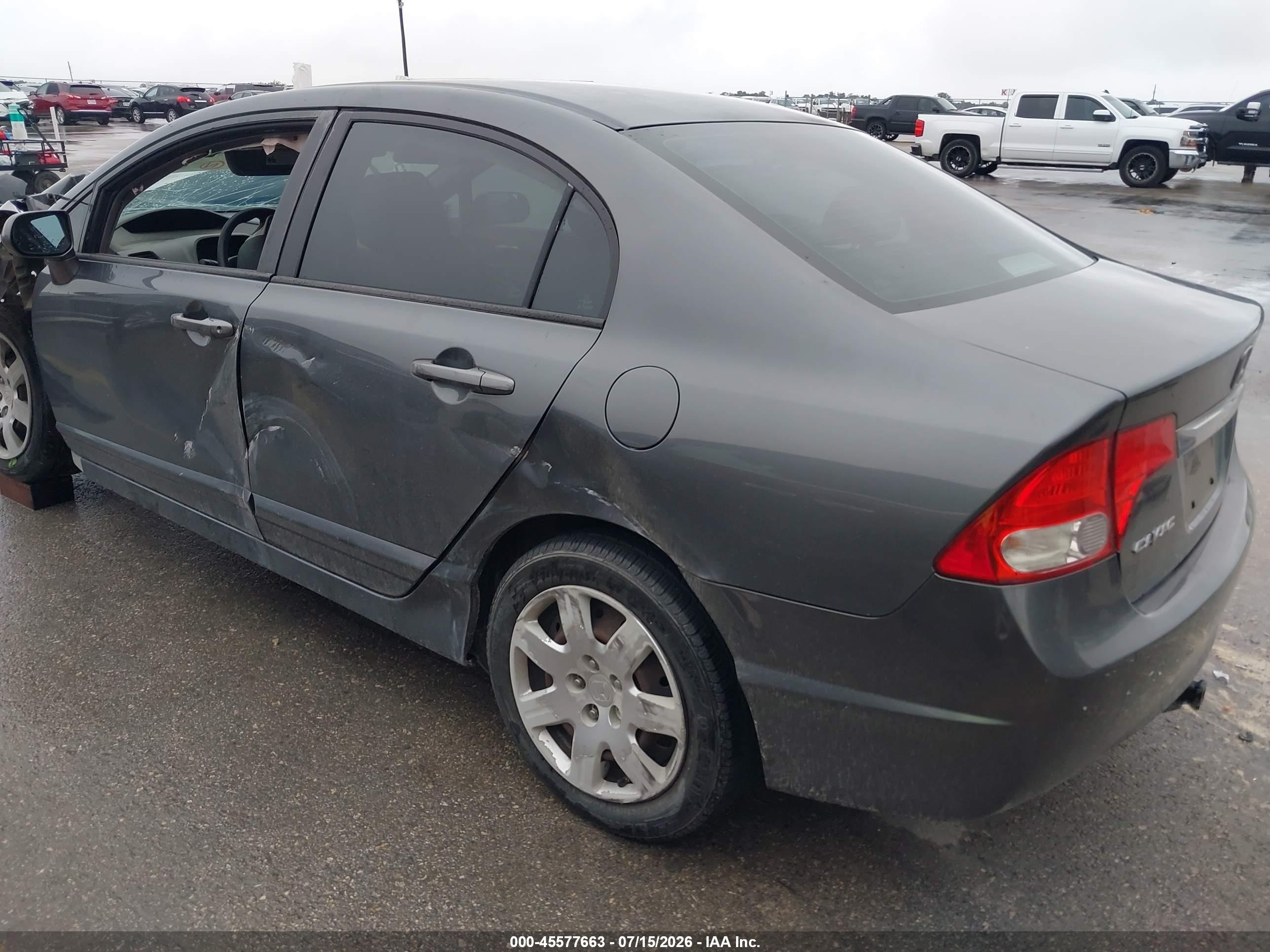 2011 Honda Civic Lx Gray vin: 2HGFA1F52BH308724