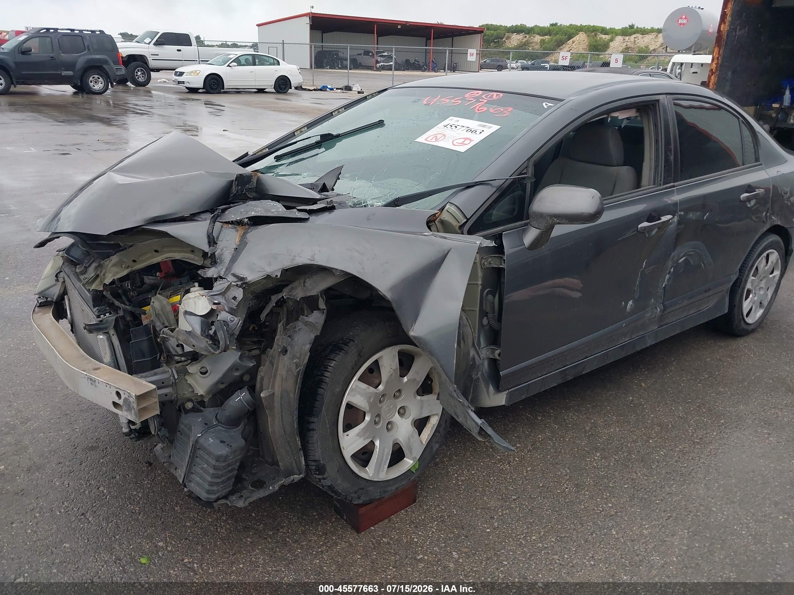 2011 Honda Civic Lx Gray vin: 2HGFA1F52BH308724