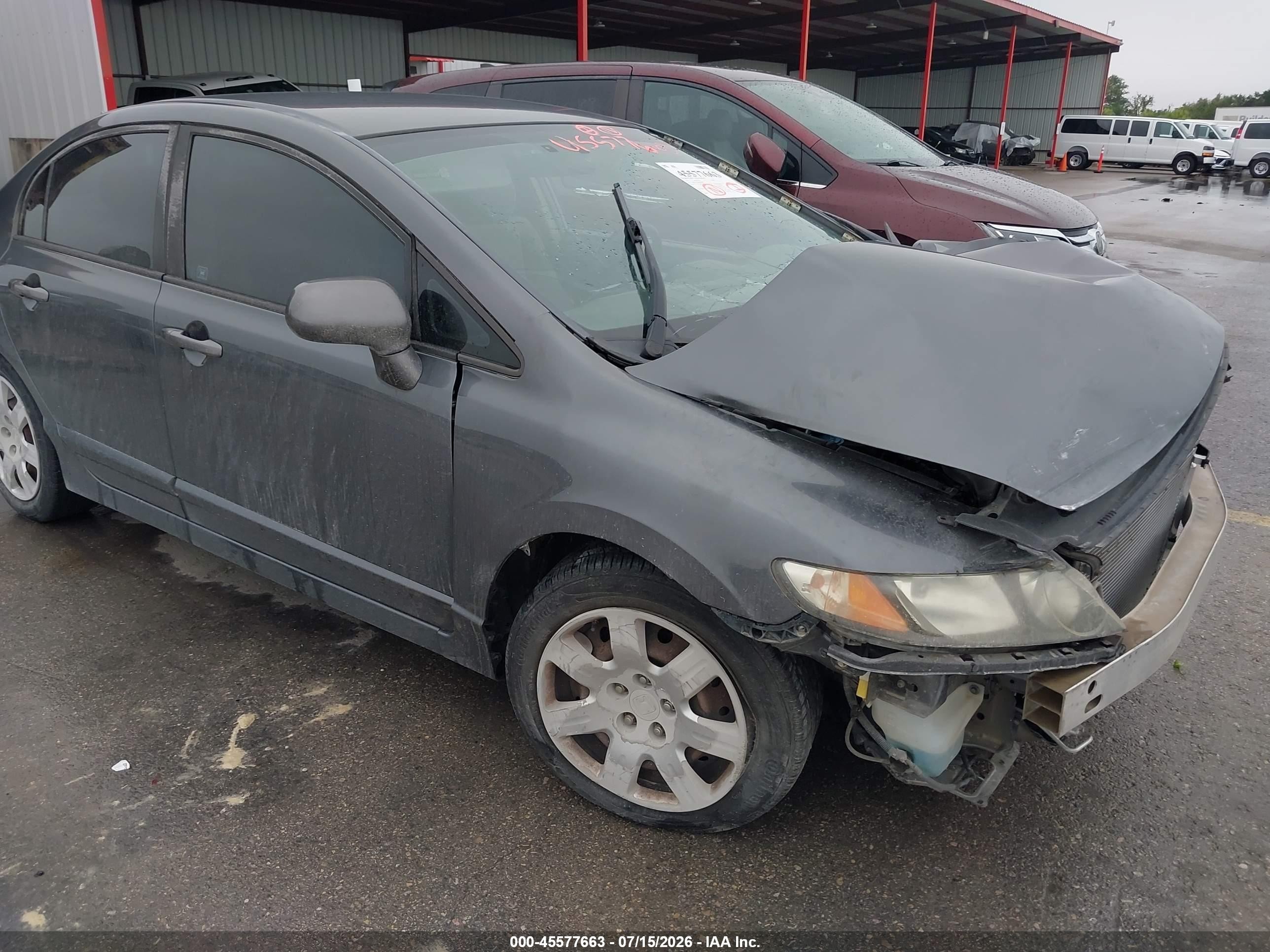 2011 Honda Civic Lx Gray vin: 2HGFA1F52BH308724